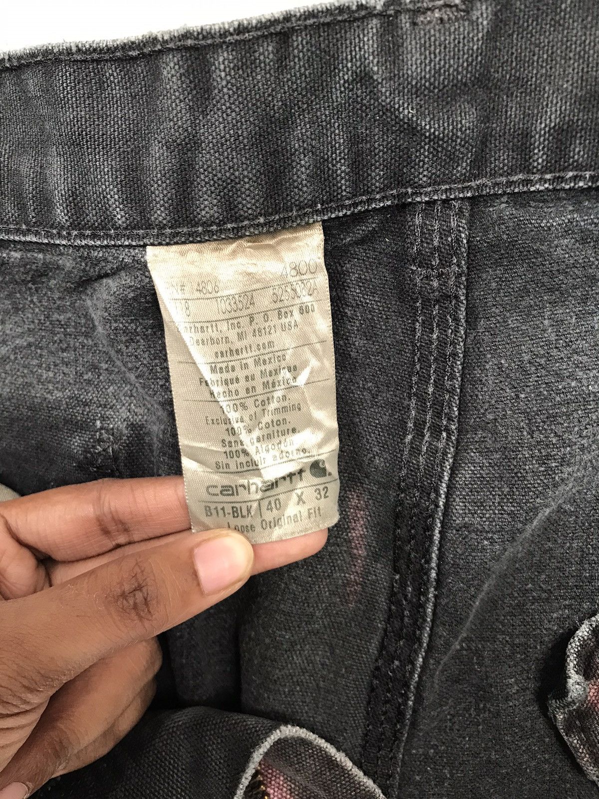 Carhartt Vintage Carhartt B11 BLK carpenter denim Size US 38 / EU 54 - 7 Thumbnail