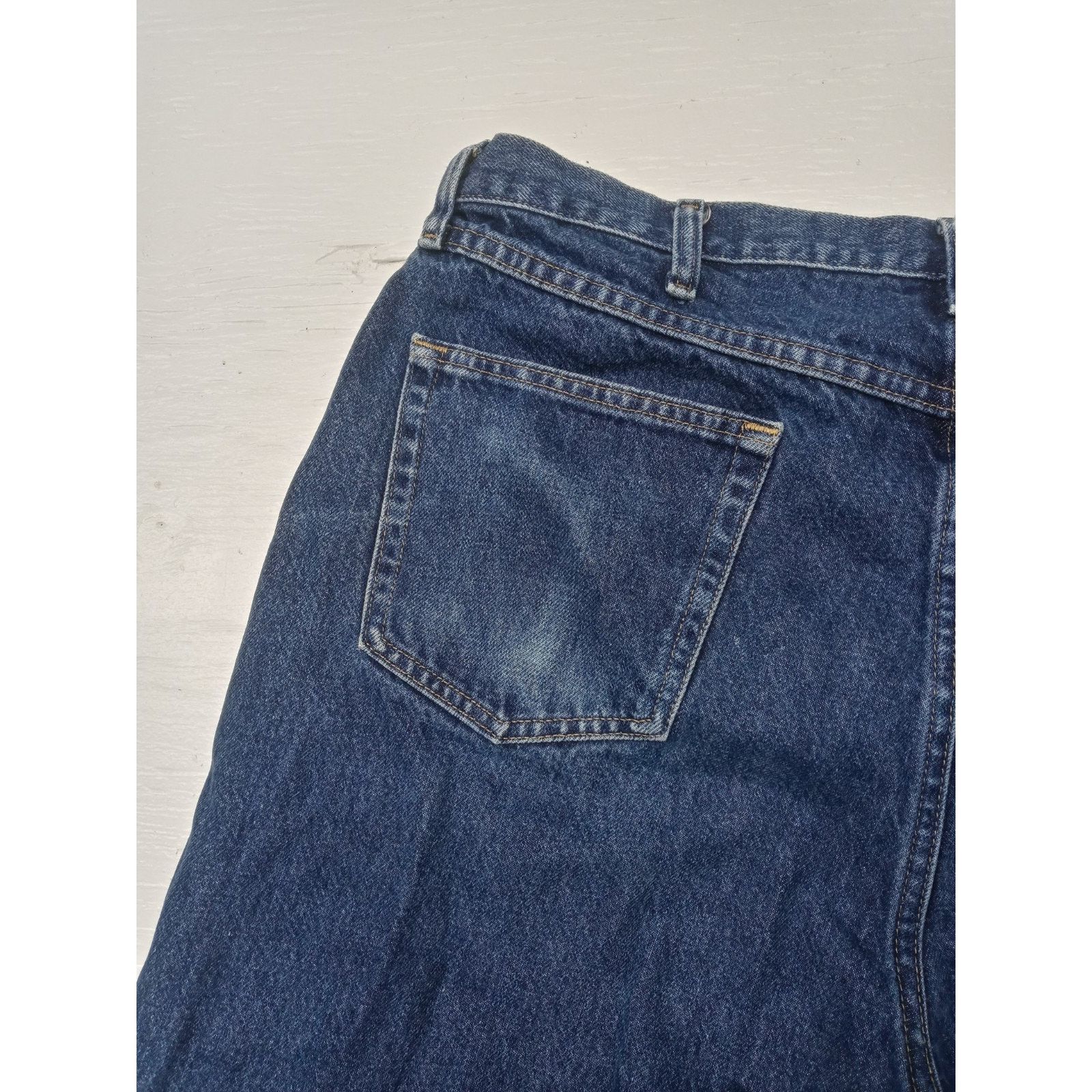 Wrangler Wrangler (40x32) Men's Regular Fit Blue Jeans Size US 40 / EU 56 - 9 Thumbnail