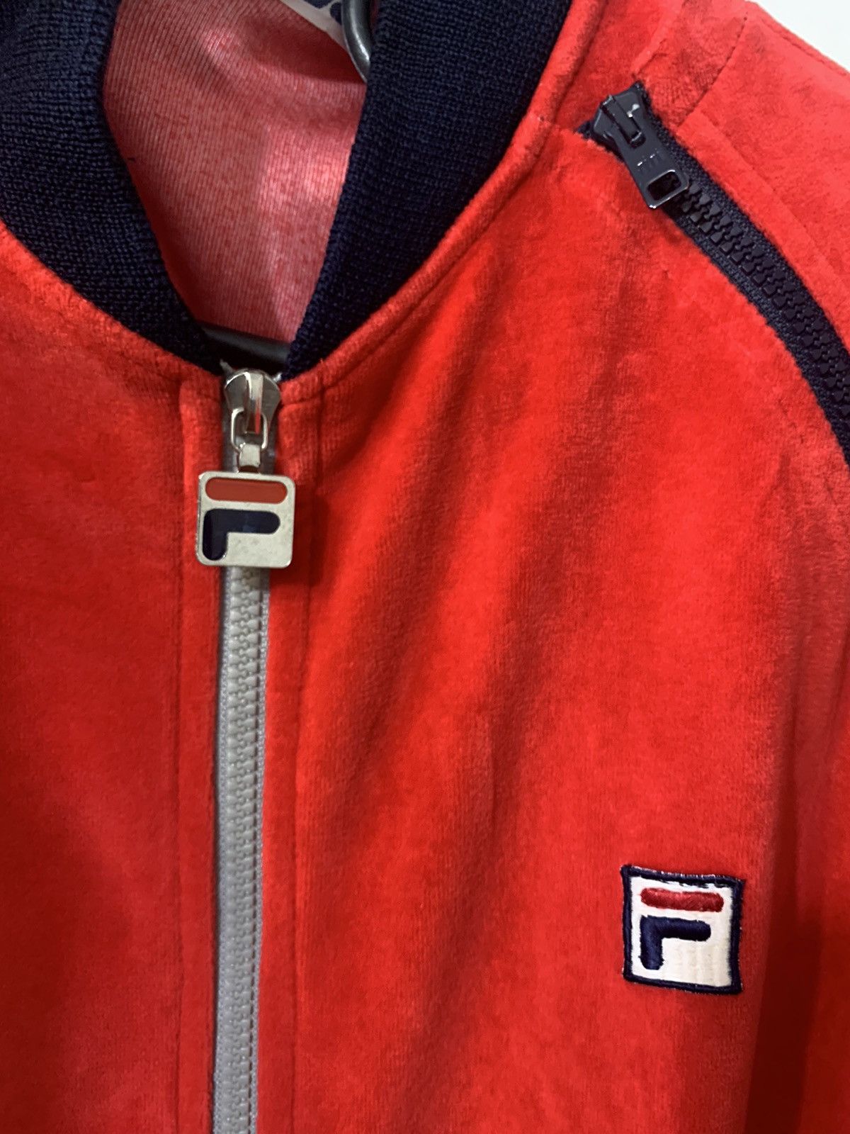 Fila × Vintage Vintage 80’s Rare Fila Tennis Track Zip Velvet Jacket Italy Size US L / EU 52-54 / 3 - 9 Thumbnail