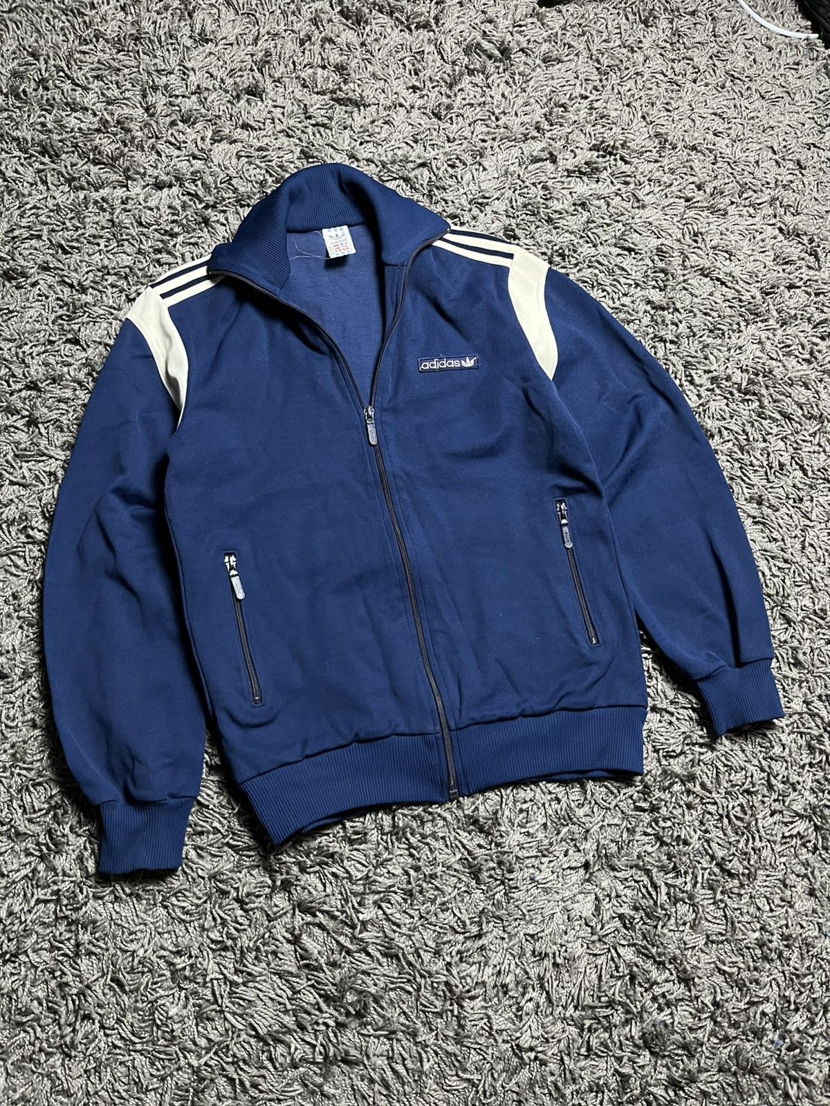 Adidas RARE Vintage Adidas Trefoil Track Jacket Yugoslavia Era 80x Size US S / EU 44-46 / 1 - 1 Thumbnail