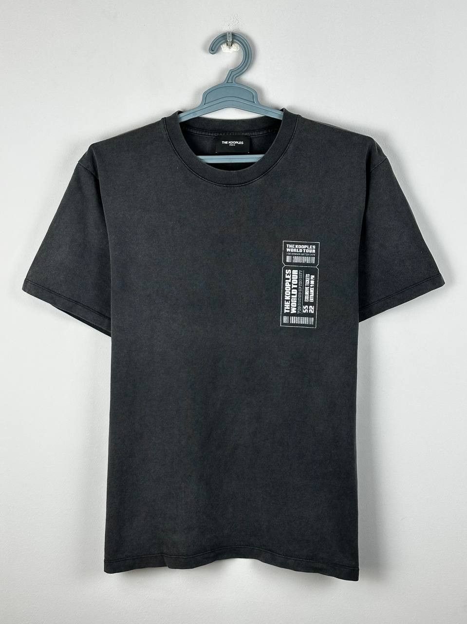 The Kooples The Kooples Faded Grey Big Logo T Shirt Size US M / EU 48-50 / 2 - 2 Thumbnail