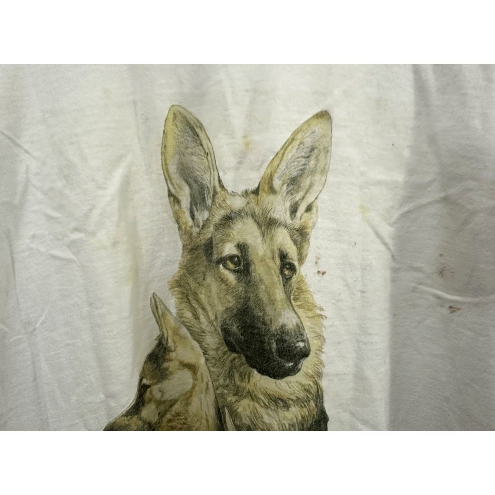 Fruit Of The Loom VTG German Shepherd Dog Canine Portrait Single Stitch T-Shirt Size XXL Size US XXL / EU 58 / 5 - 5 Thumbnail