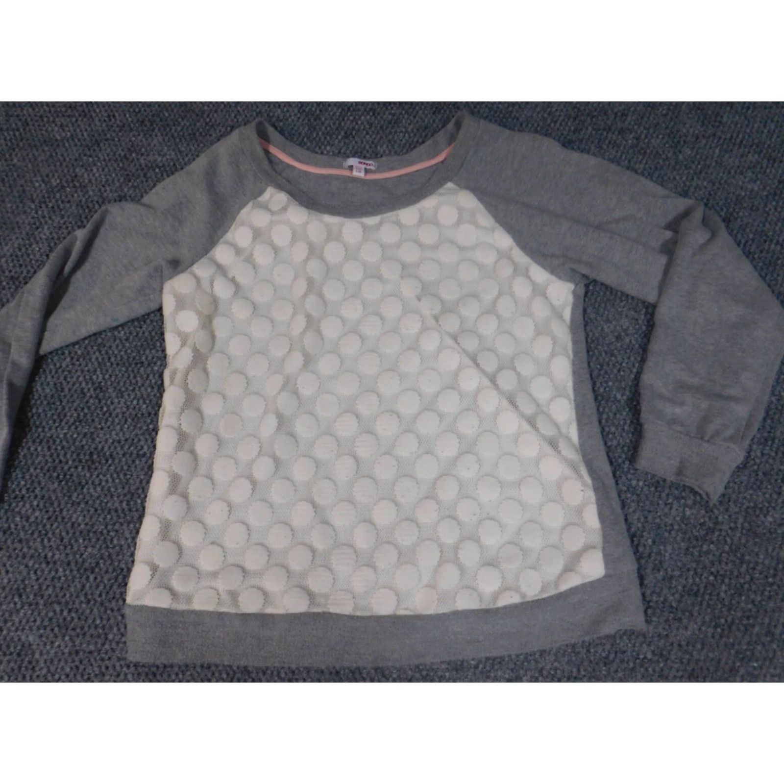 Vintage Bongo Blouse Shirt Womens Large Gray Pullover Cap Sleeve Crew Neck Regular Size L / US 10 / IT 46 - 3 Thumbnail
