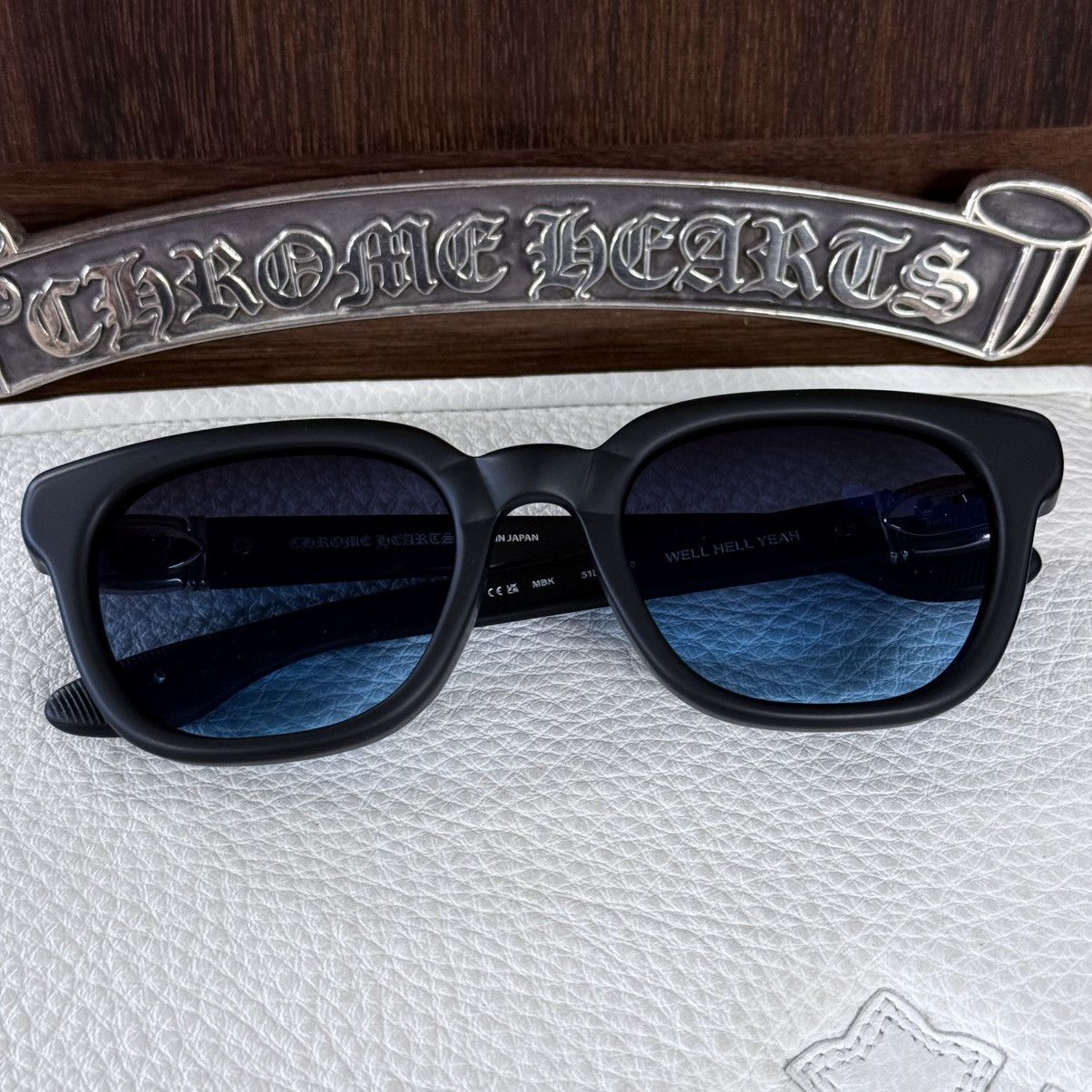 Chrome Hearts Chrome Hearts WELL HELL YEAH 1/1 ‘Oceans Depth’ Sunglasse Size ONE SIZE - 1 Thumbnail