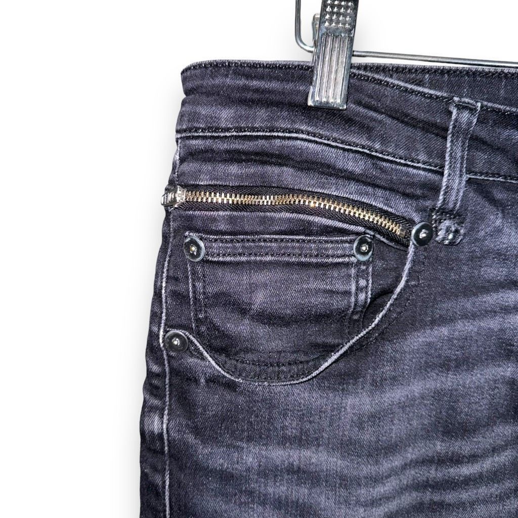 R13 R13 Denim Black Stretch Jeans Size 31 Size 30" / US 8 / IT 44 - 3 Thumbnail