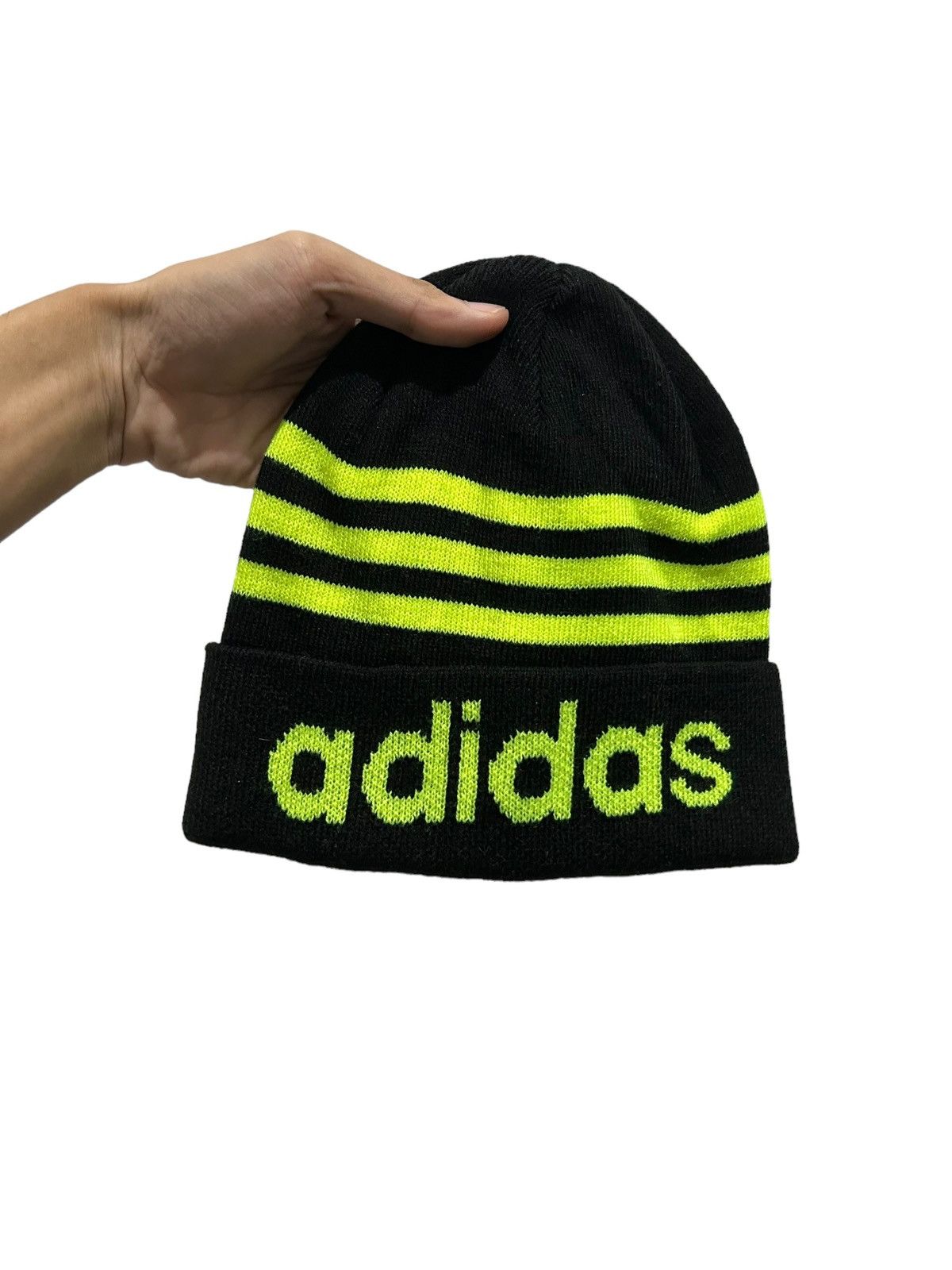 Adidas × Vintage Vintage Adidas Nice design Beanie hats Size ONE SIZE - 8 Thumbnail