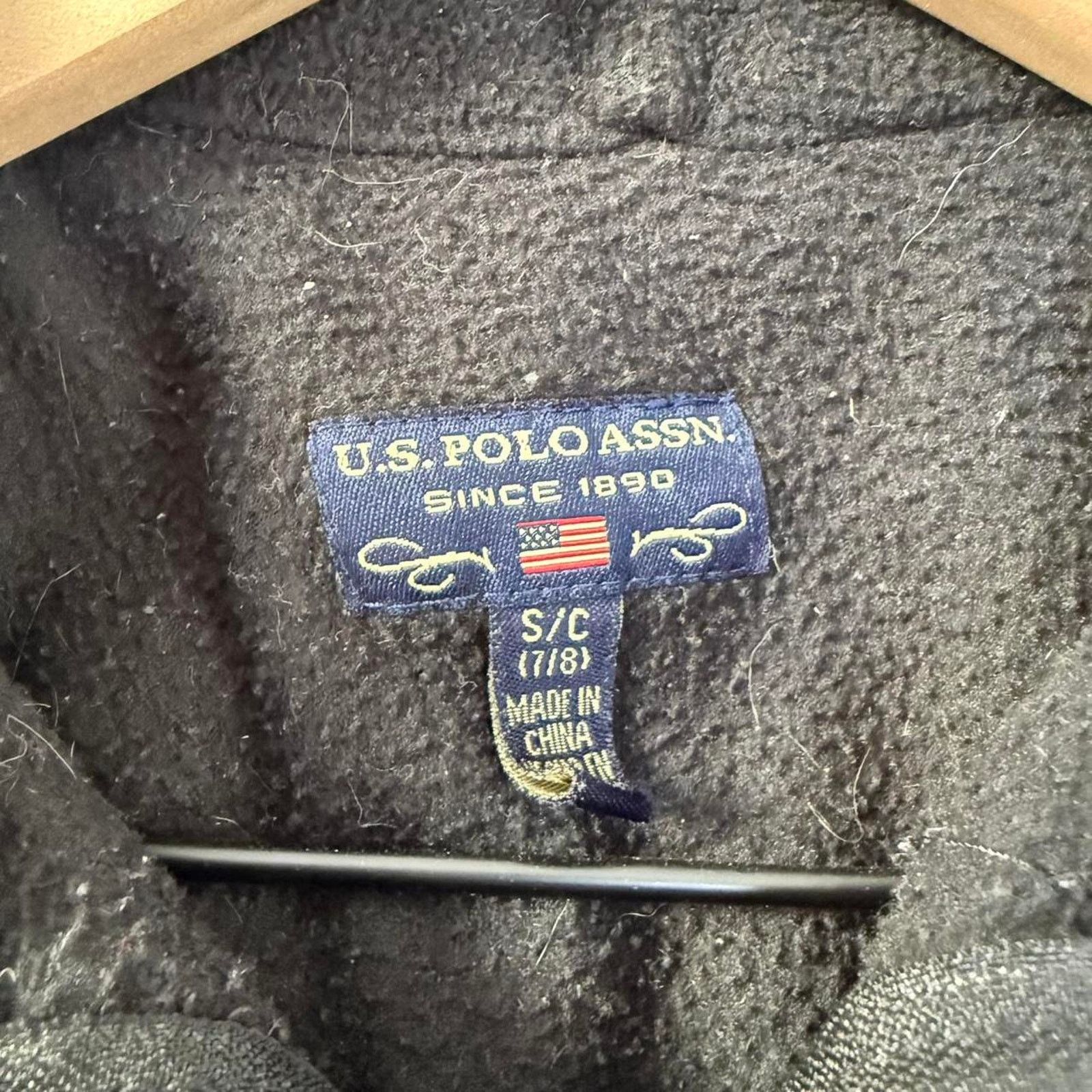 Polo Ralph Lauren Vintage Y2K US Polo Assn. Kids Fleece Zip Up Black and Pink Size US S / EU 44-46 / 1 - 5 Thumbnail