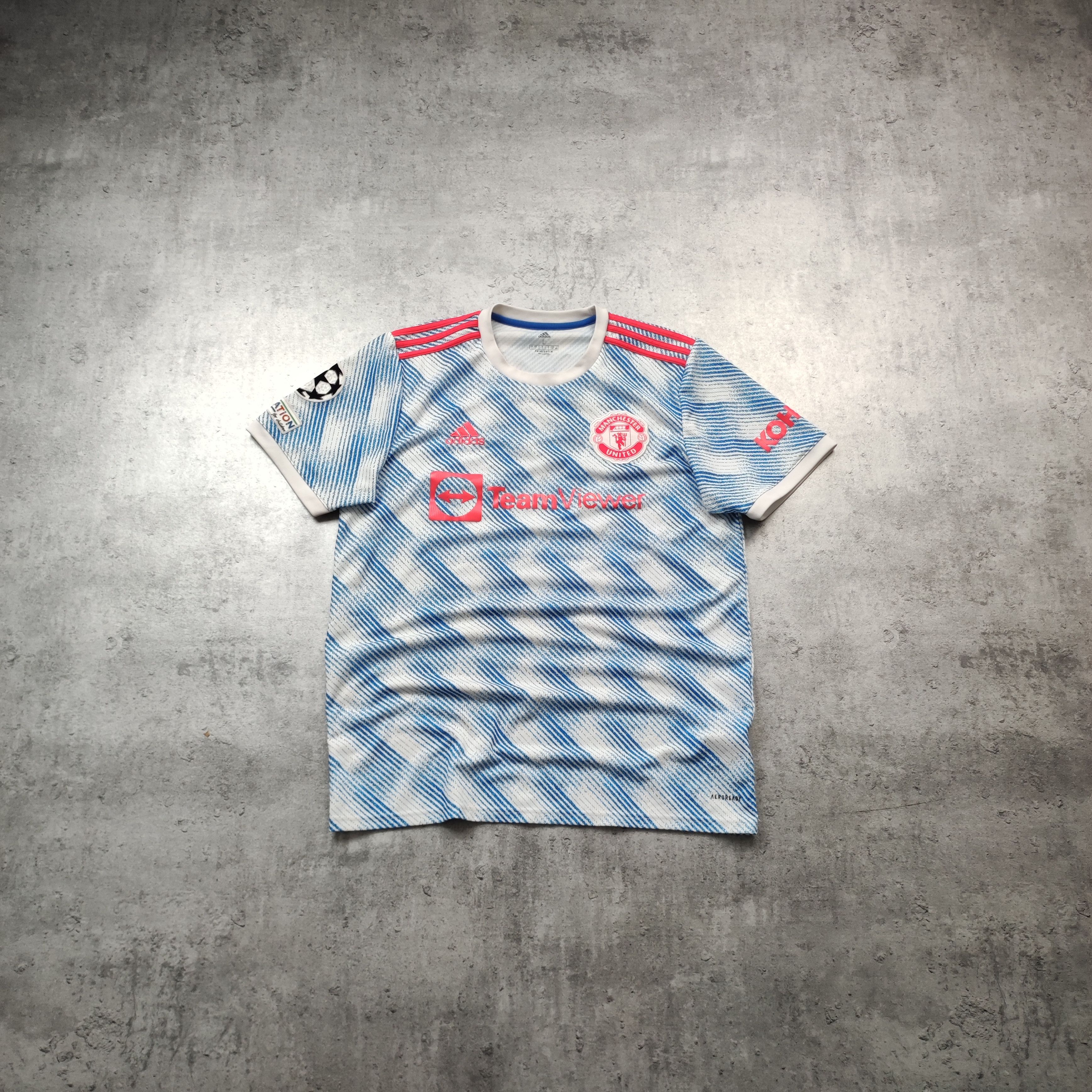 Adidas Manchester United x Adidas 2021 UCL #25 Sancho Away Kit Size US L / EU 52-54 / 3 - 2 Thumbnail