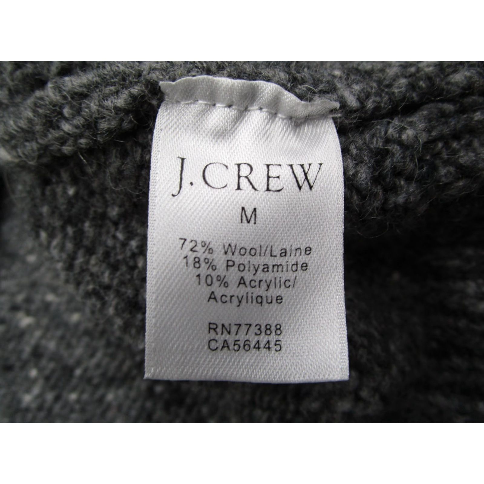 J.Crew VINTAGE J.CREW Men’s Gray Wool Blend Cable Knit Shawl Sweater Medium Adult Fall Winter Size US M / EU 48-50 / 2 - 4 Thumbnail