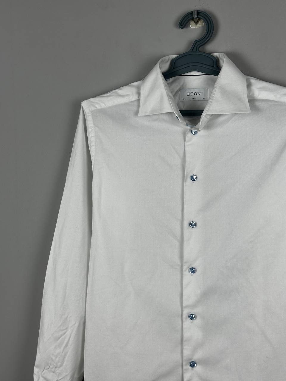 Eton Eton Luxury White Contemporary Slim Fit Shirt Size US M / EU 48-50 / 2 - 3 Thumbnail