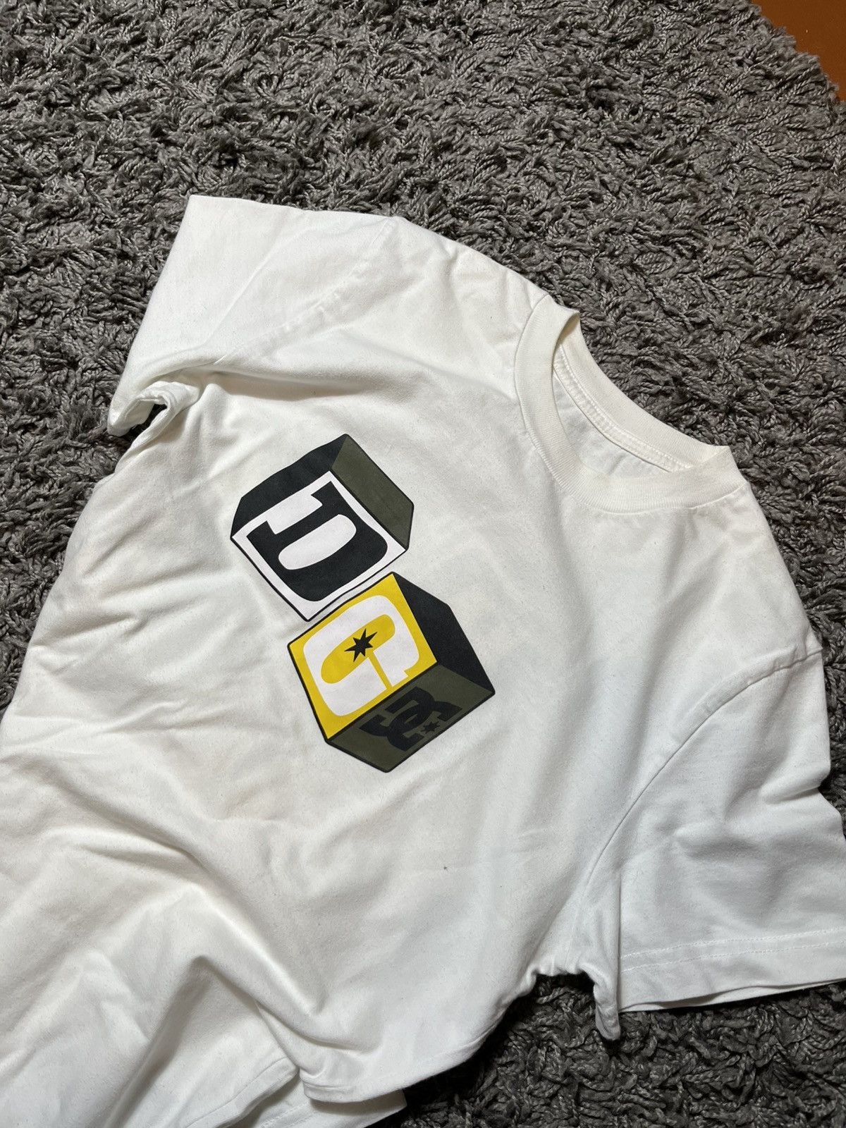 DC DC BUILDING BLOCK ART PRINT COTTON WHITE ADULT T-SHIRT Size US S / EU 44-46 / 1 - 3 Thumbnail