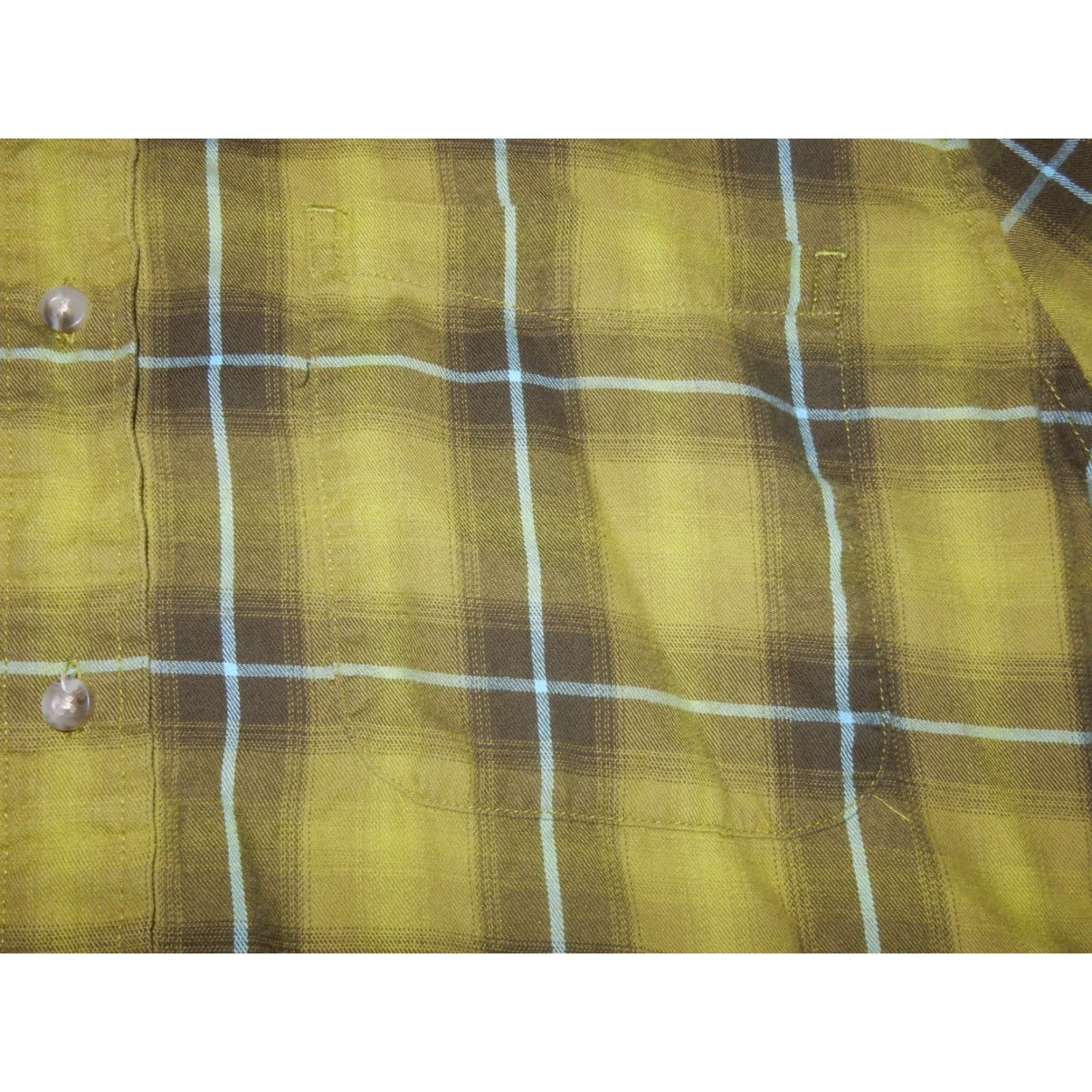 Eddie Bauer Eddie Bauer Button-Front Shirt Plaid Green Cotton Men's L Long Sleeve Vintage? (no N/A) Size US L / EU 52-54 / 3 - 3 Thumbnail