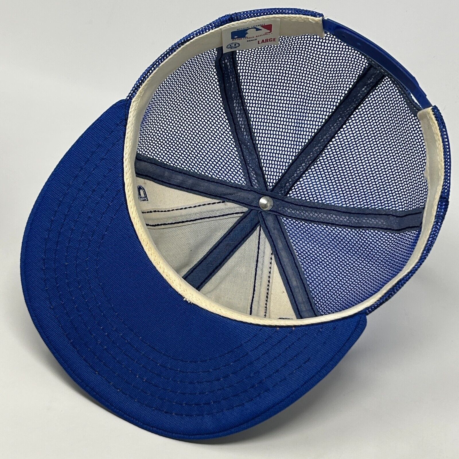 Vintage Vintage Los Angeles LA Dodgers Trucker Hat Baseball Cap Blue Size ONE SIZE - 4 Thumbnail