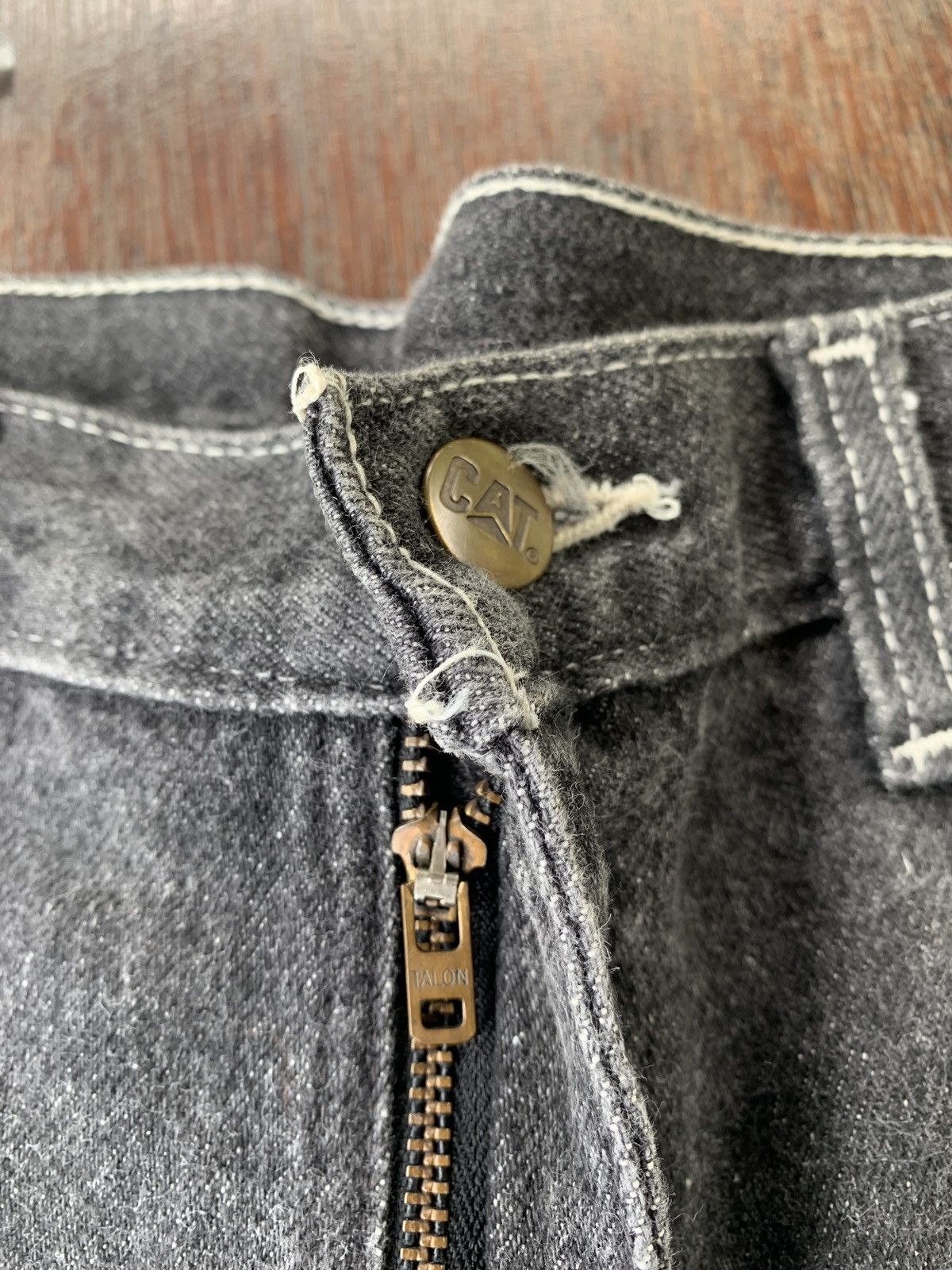 Caterpillar Vintage Caterpillar talon zipper carpenter black denim pants Size US 31 - 5 Thumbnail