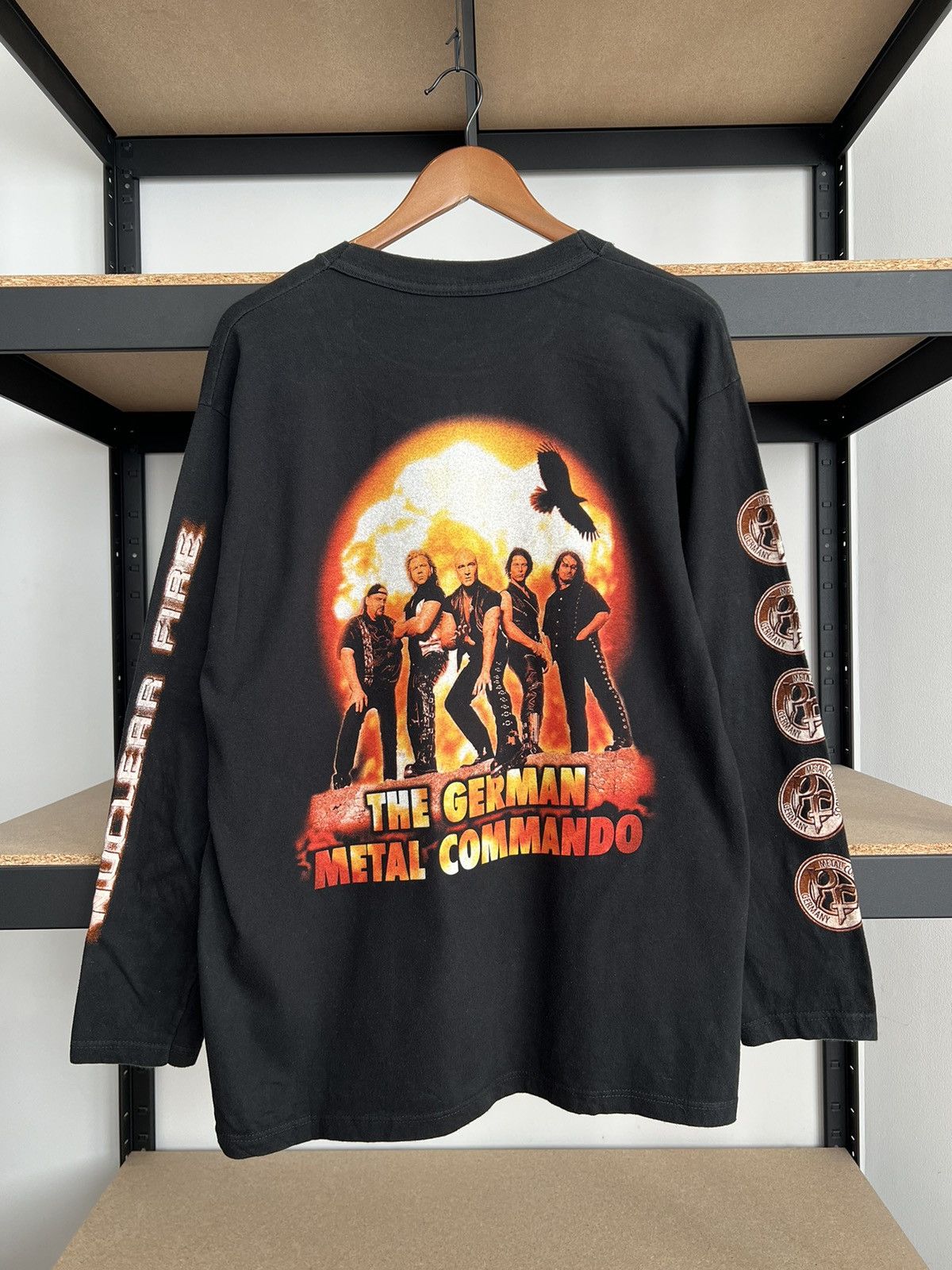 Band Tees Vintage 2001 Primal Fear Nuclear Fire Metal Band Long Sleeve Size US L / EU 52-54 / 3 - 2 Thumbnail