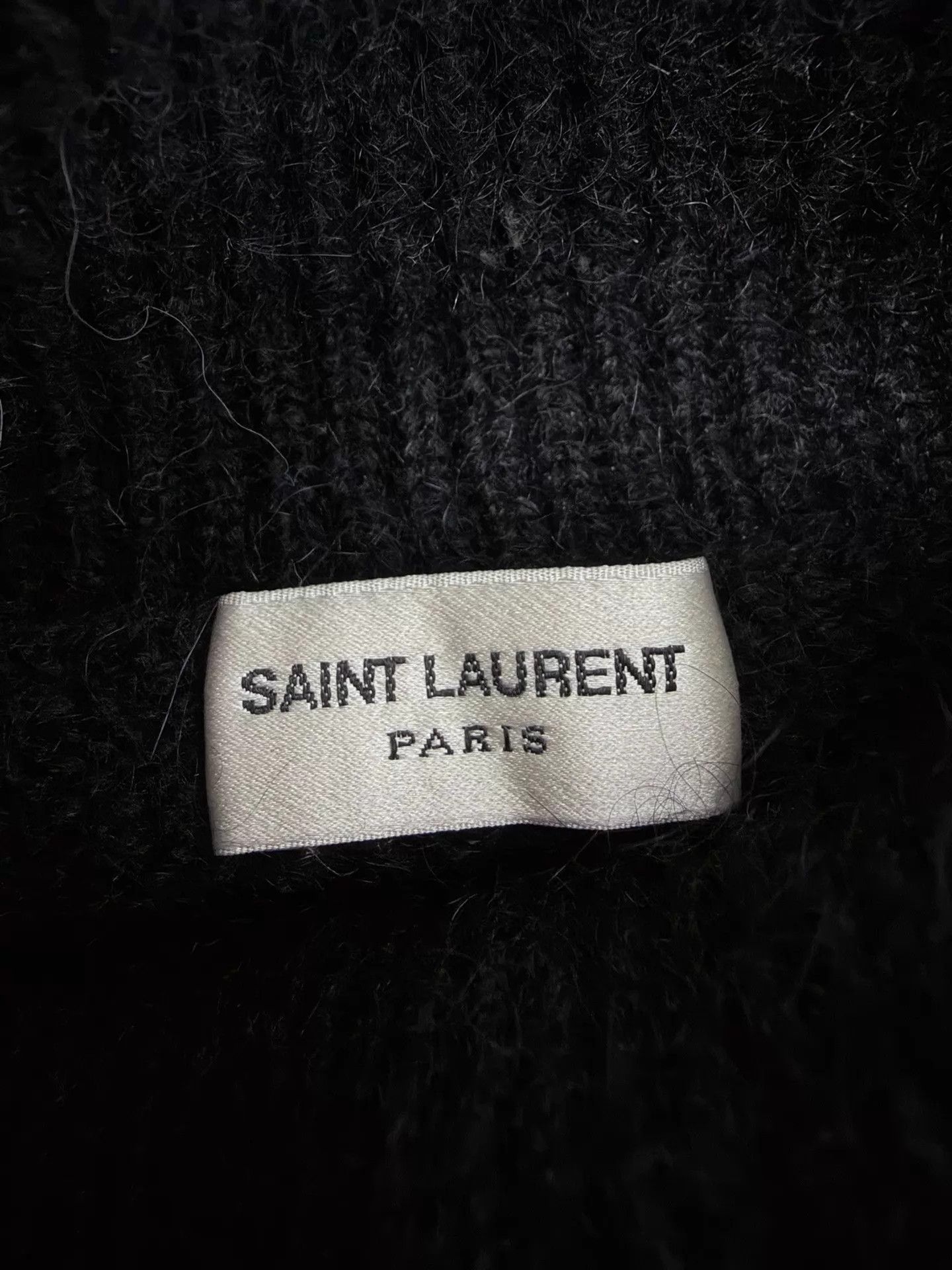 Saint Laurent Paris SLP 16fw Black Starry Mohair Turtleneck Sweater S Size US S / EU 44-46 / 1 - 5 Thumbnail