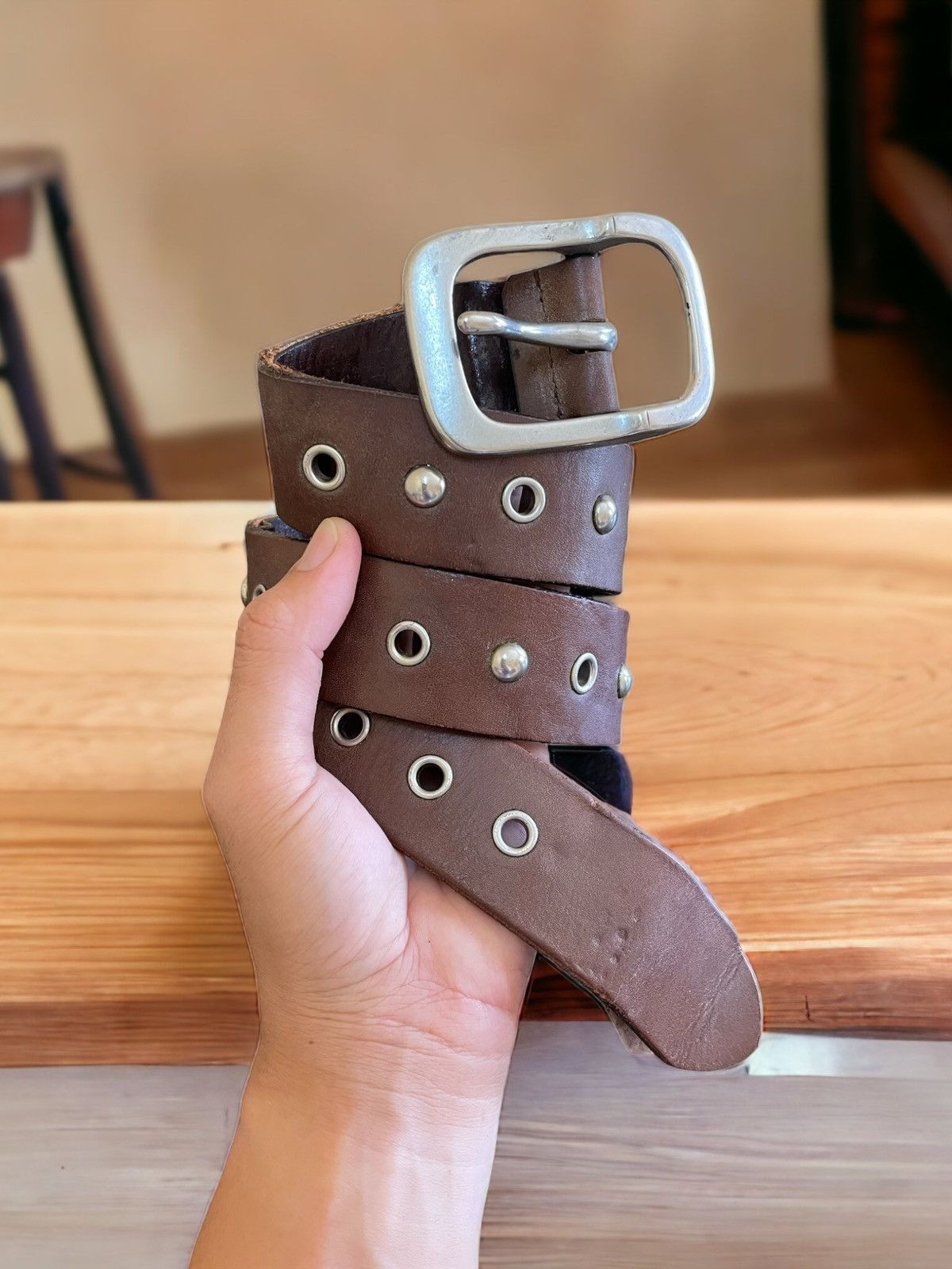 Tornado Mart Studded Belt From Japan Black USED 202501M | eBay