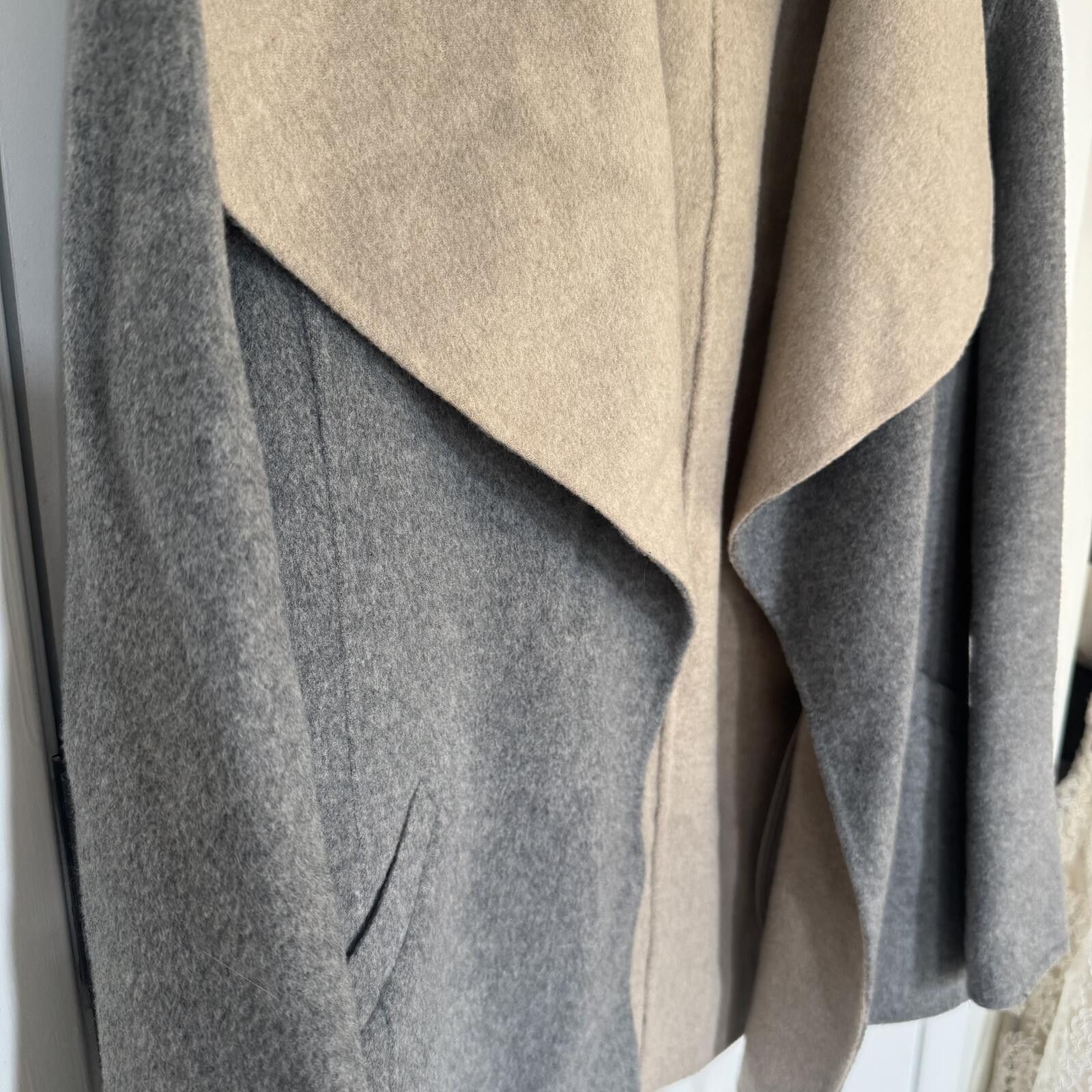 Other Talbots Two-Tone Wool Blend Open Front Coat-Medium Size M / US 6-8 / IT 42-44 - 4 Thumbnail