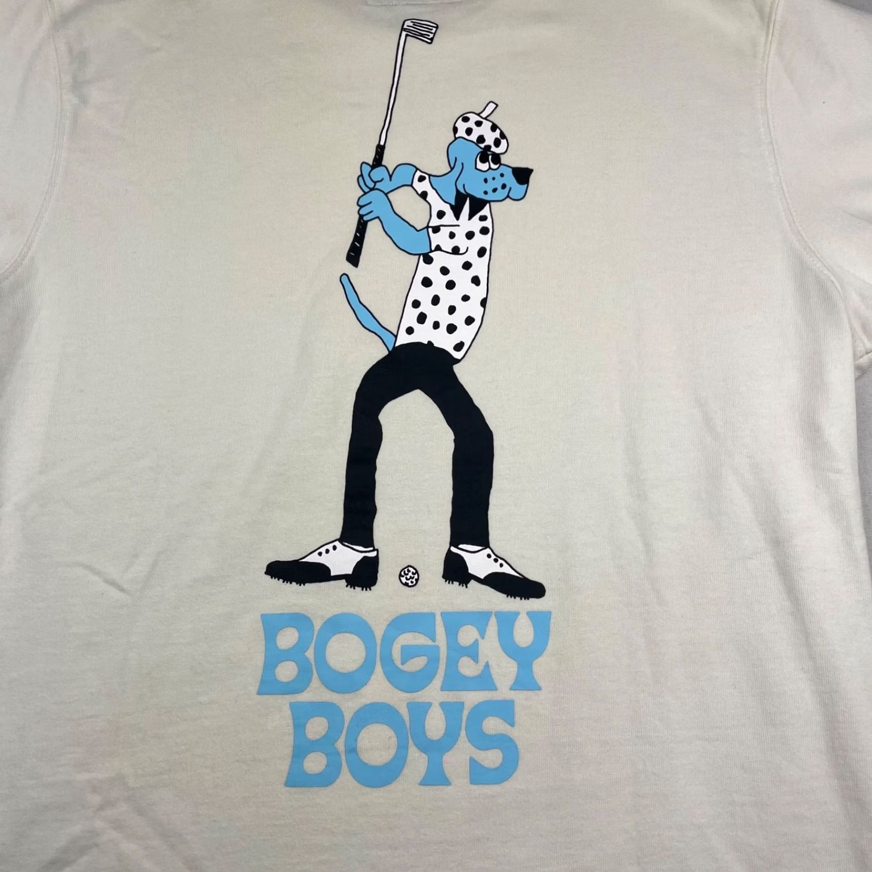 Vintage Bogey Boys Men's T-Shirt Ivory 2-Sided Heavyweight 100% Cotton Crew Neck Short Sleeve M Size US M / EU 48-50 / 2 - 4 Thumbnail