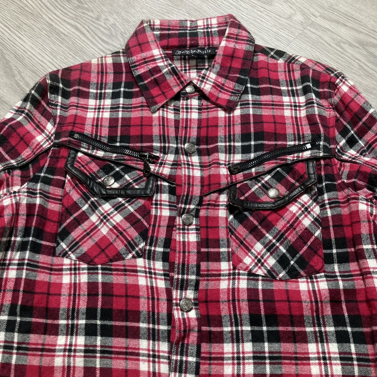 In The Attic 2000s In The Attic Plaid Flanel Button Shirt Punk Lgb Style Size US M / EU 48-50 / 2 - 4 Thumbnail