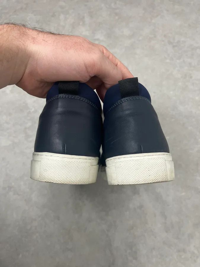 Kris Van Assche Kris Van Assche Navy & White Megalaced Sneakers Size US 9 / EU 42 - 7 Thumbnail