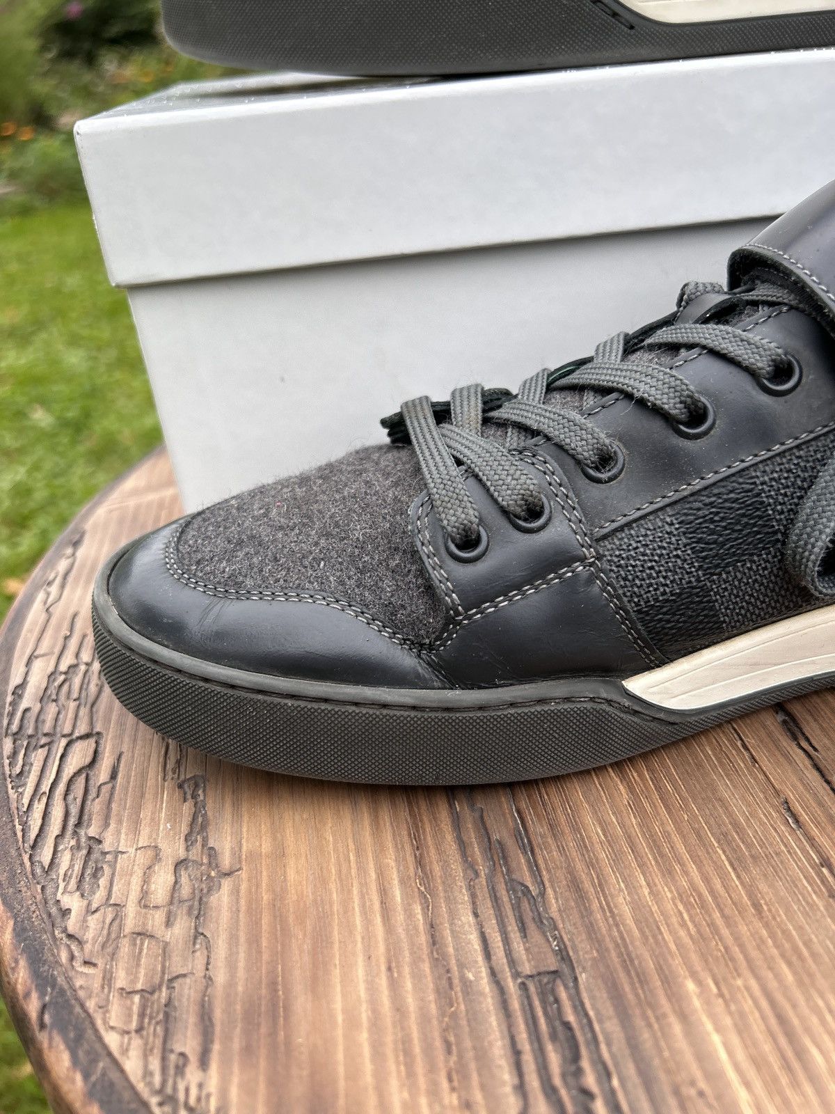 Louis Vuitton Louis Vuitton Elliptic Damier Graphite Low Top Sneakers Size US 7.5 / EU 40-41 - 7 Thumbnail