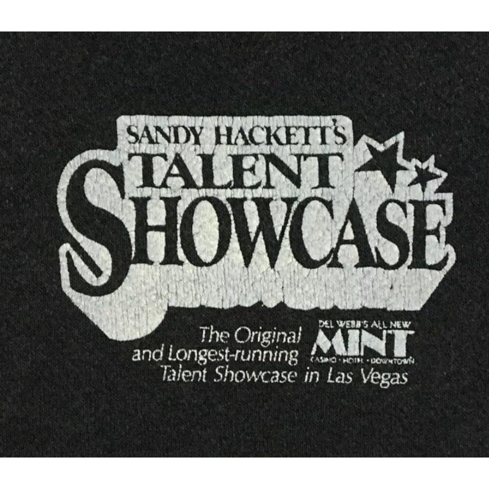 Hackett VINTAGE 80s Sandy Hackett Talent Show Faded Short Sleeve Hoodie Mens Black S Surf Skate Grunge 90s Size US S / EU 44-46 / 1 - 4 Thumbnail