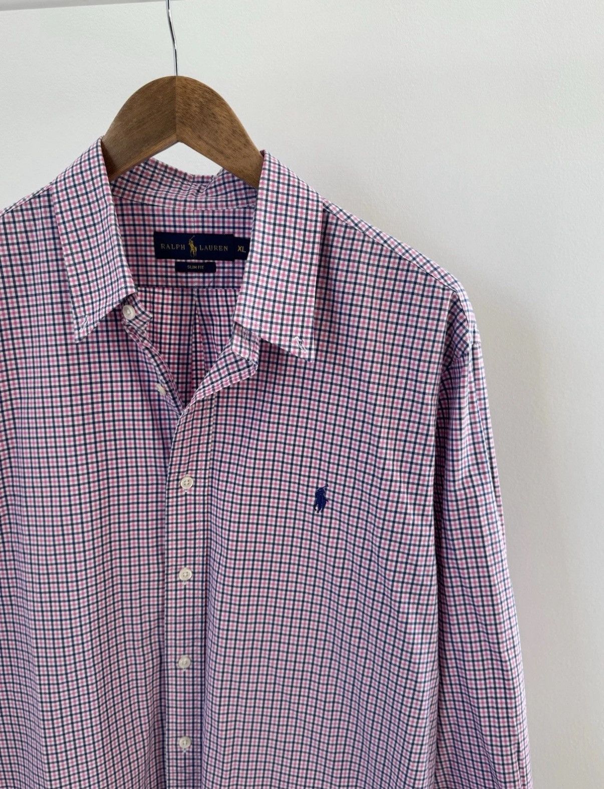 Polo Ralph Lauren Ralph Lauren Checked Pink Button Up Shirt Men’s Size xl Size US XL / EU 56 / 4 - 3 Thumbnail