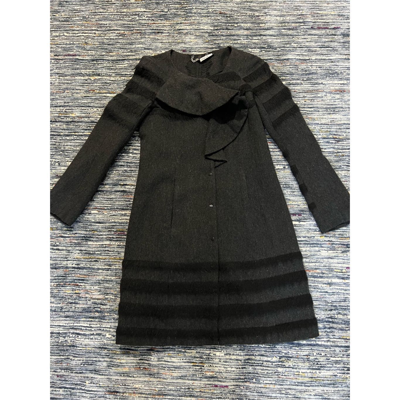 Other Poleci black coat jacket wool blend size 2 Size XS / US 0-2 / IT 36-38 - 8 Thumbnail
