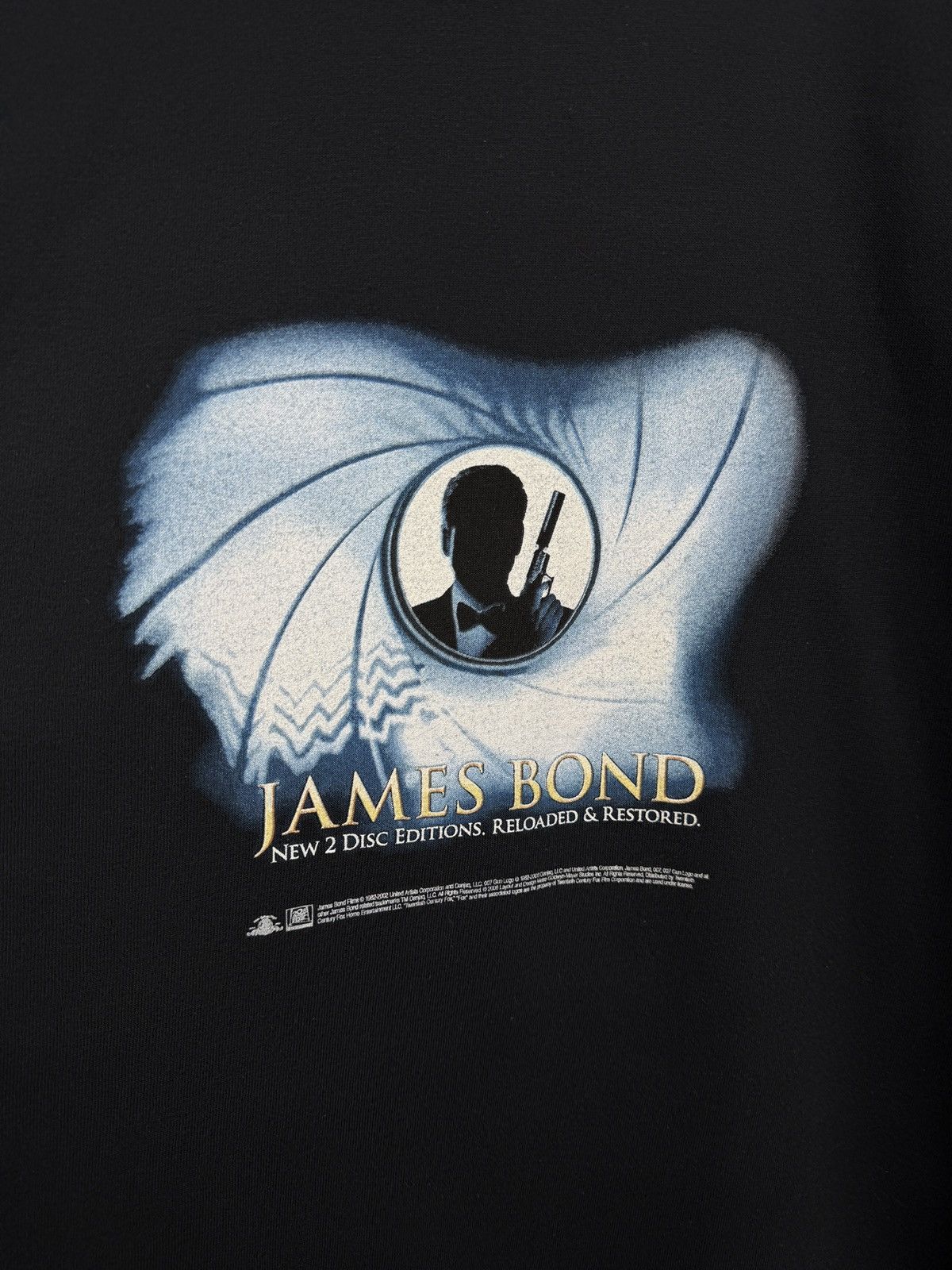 Gildan 🇬🇧 Vintage 00s James Bond 007 Promo Movie T-Shirt Cinema Rare Size US L / EU 52-54 / 3 - 4 Thumbnail