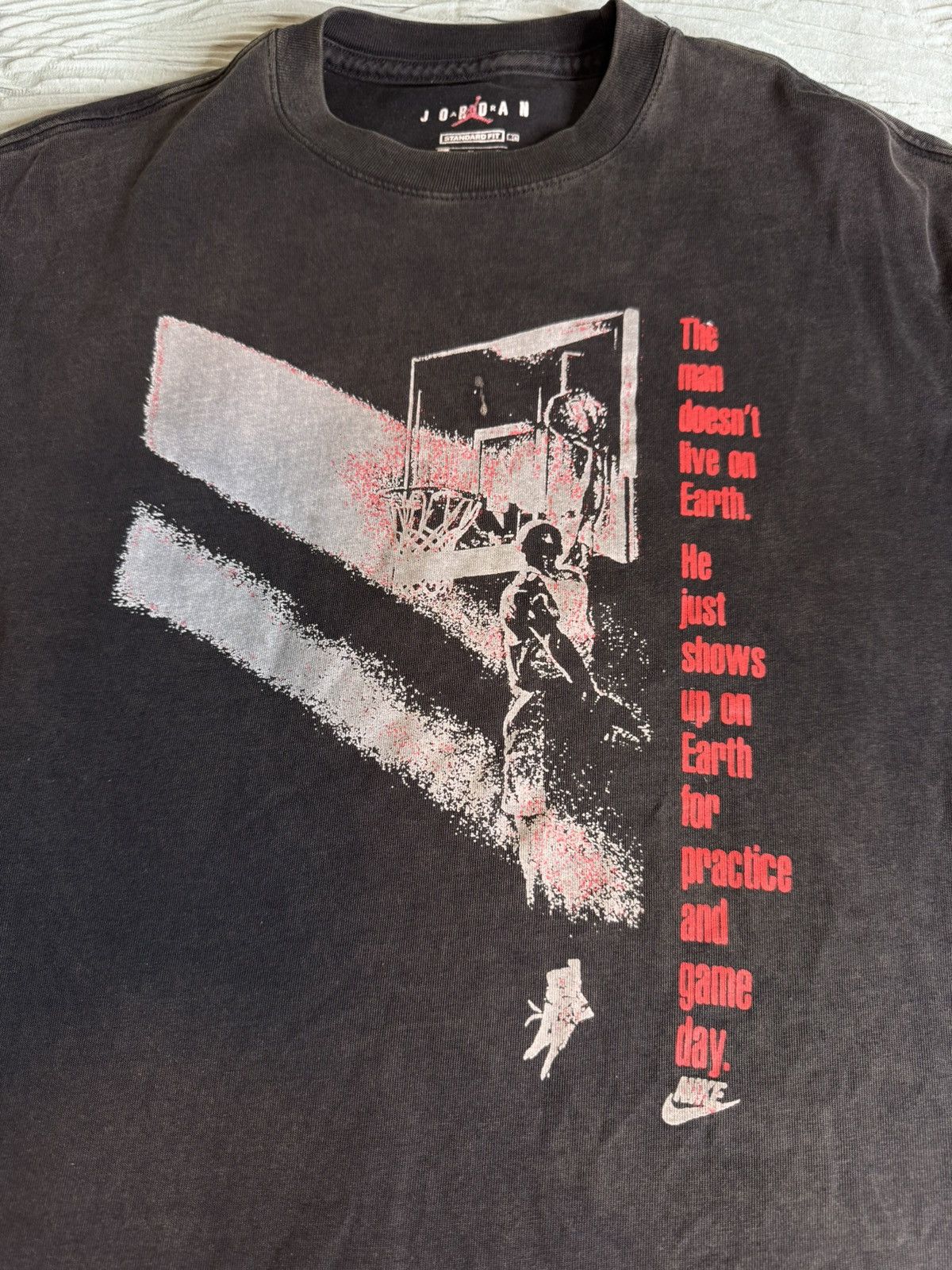 Jordan Brand Air Jordan Flight Graphic “Black” T-Shirt Size US M / EU 48-50 / 2 - 2 Thumbnail
