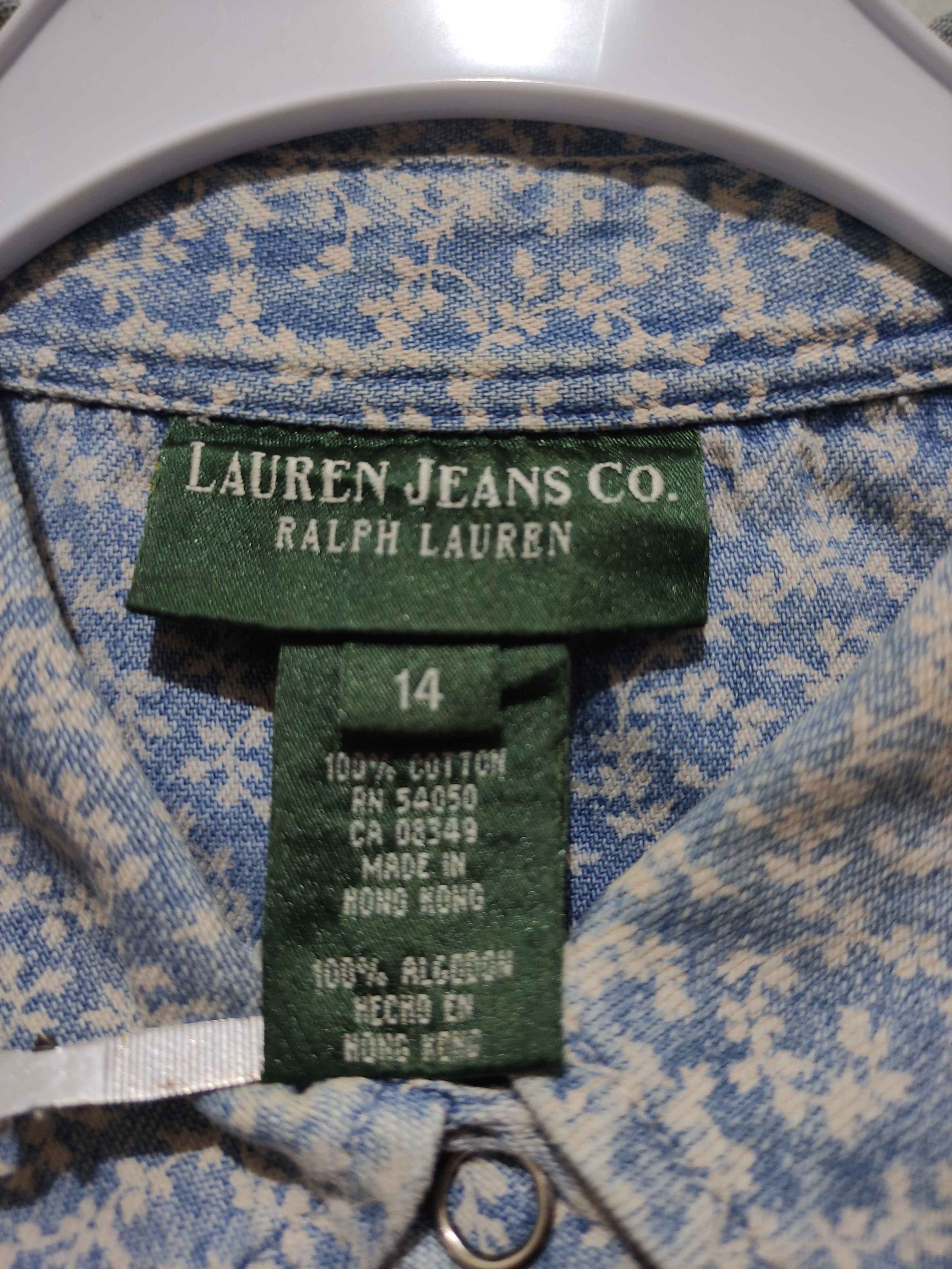 Ralph Lauren Y2k Ralph Lauren Blue Floral Denim Western Shirt Size S / US 4 / IT 40 - 6 Thumbnail