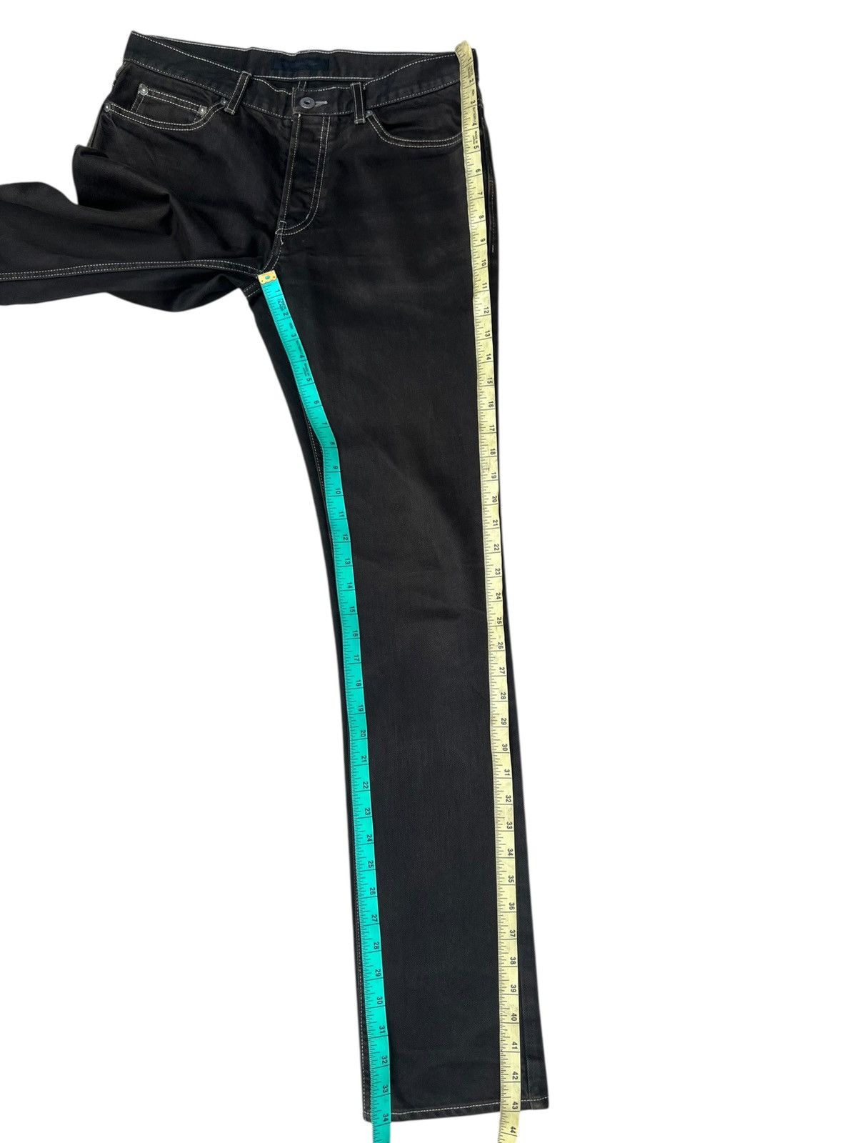 Lounge Lizard Lounge Lizard Waxed Denim Jeans Size US 30 / EU 46 - 4 Thumbnail