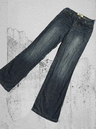 JNCO × Moschino Vintage Moschino Baggy Wide Leg Buckle Back Jeans Size US 27 - 1 Thumbnail