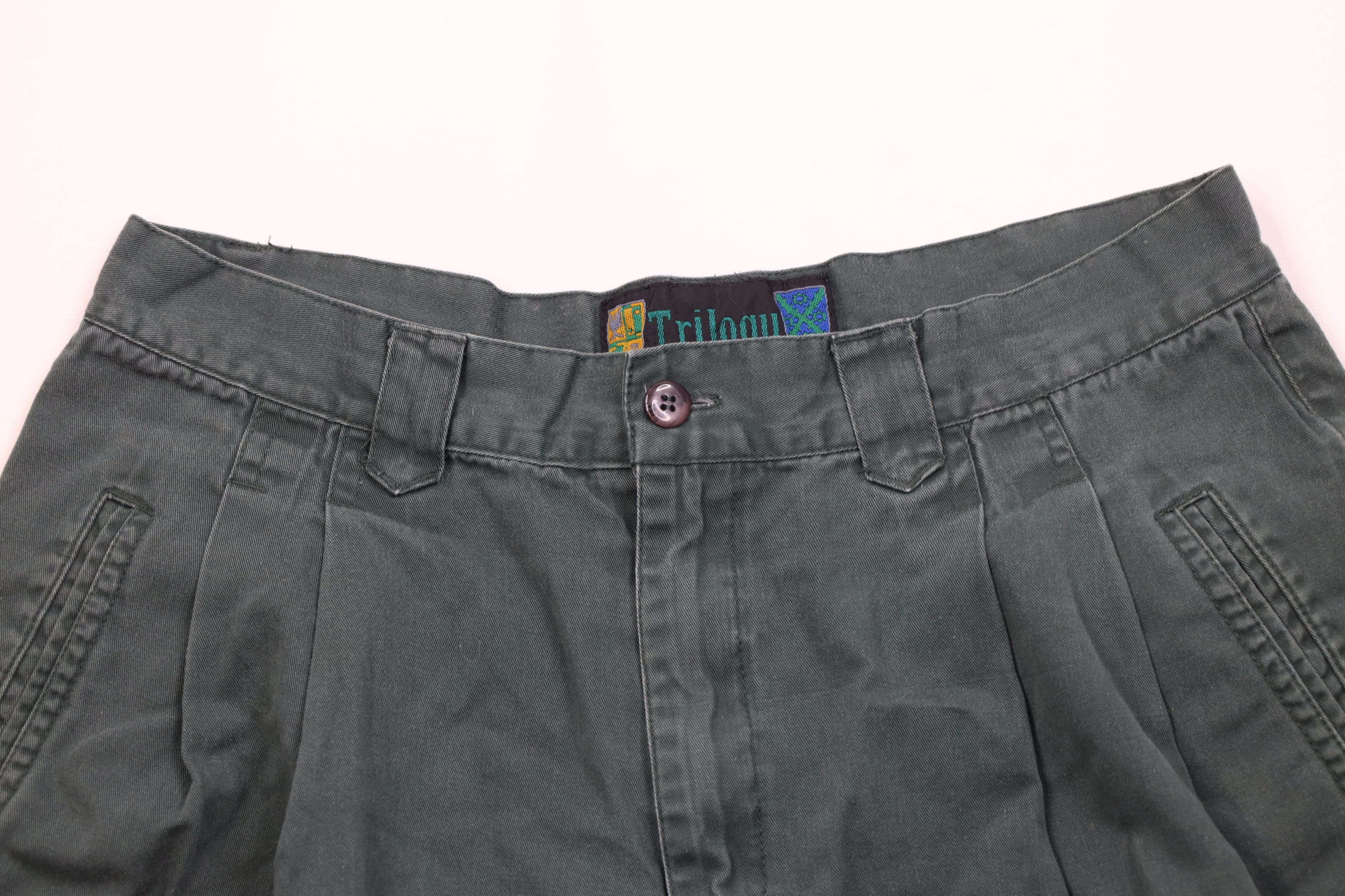 Vintage Vintage 90s Streetwear Golfing Chino Shorts Green Cotton Size US 32 / EU 48 - 2 Thumbnail
