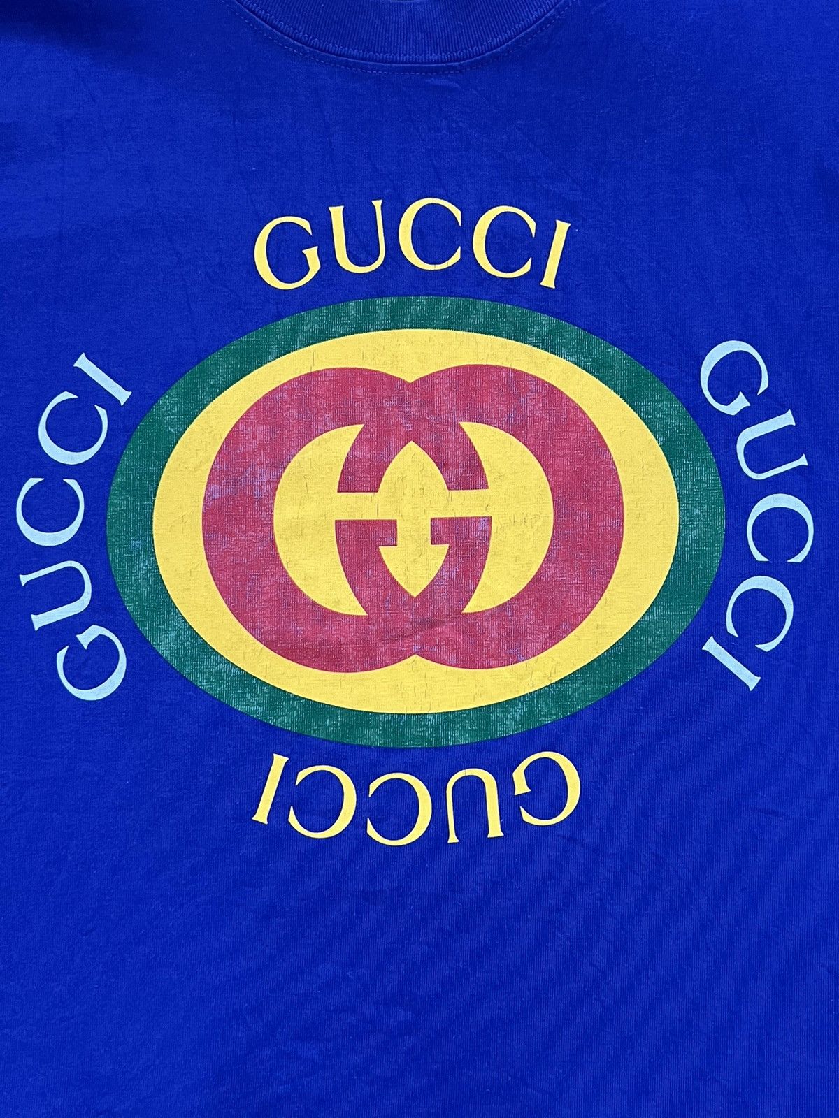 Gucci GUCCI LOGO PRINT COTTON JERSEY Size US M / EU 48-50 / 2 - 5 Thumbnail