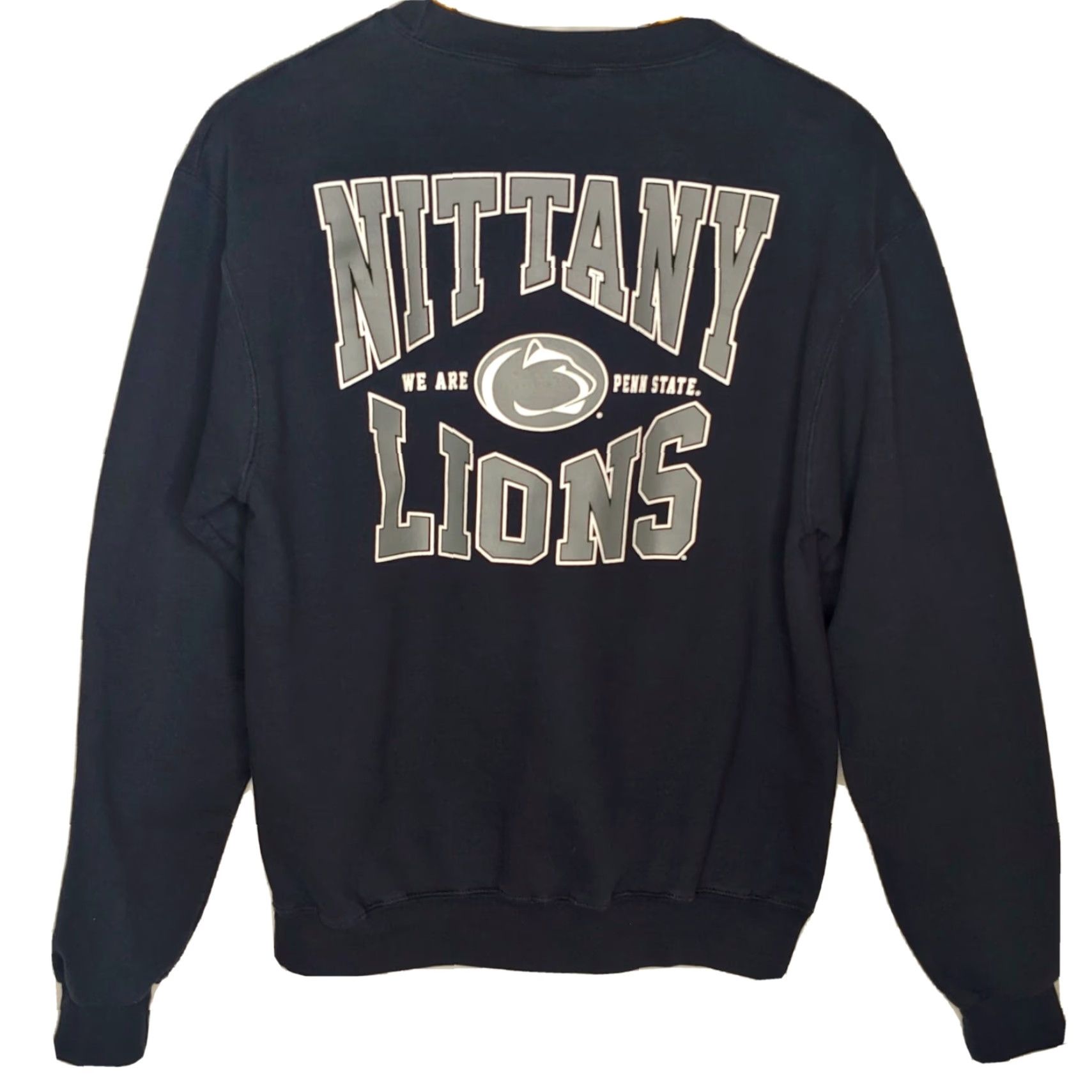 Champion VINTAGE Champion Eco Crew Neck Sweatshirt Navy Penn State Nittany Lions College NCAA College Sweatshirt Men M Navy Crew Neck Pullover Cotton Blend Size US M / EU 48-50 / 2 - 2 Thumbnail