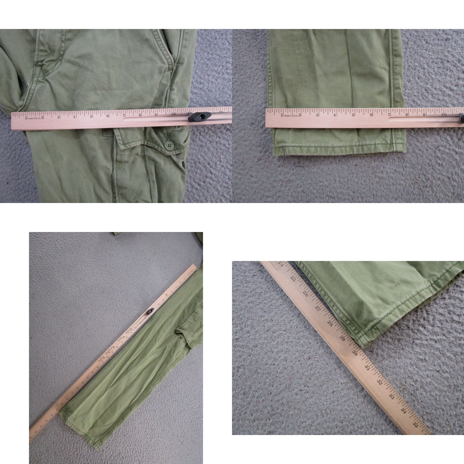 Levi's Levi's Cargo Pants Green 32x32 Straight Cotton Canvas Mens Pants Casual Outdoors Hiking Camp 30 In Inseam Size US 32 / EU 48 - 8 Thumbnail