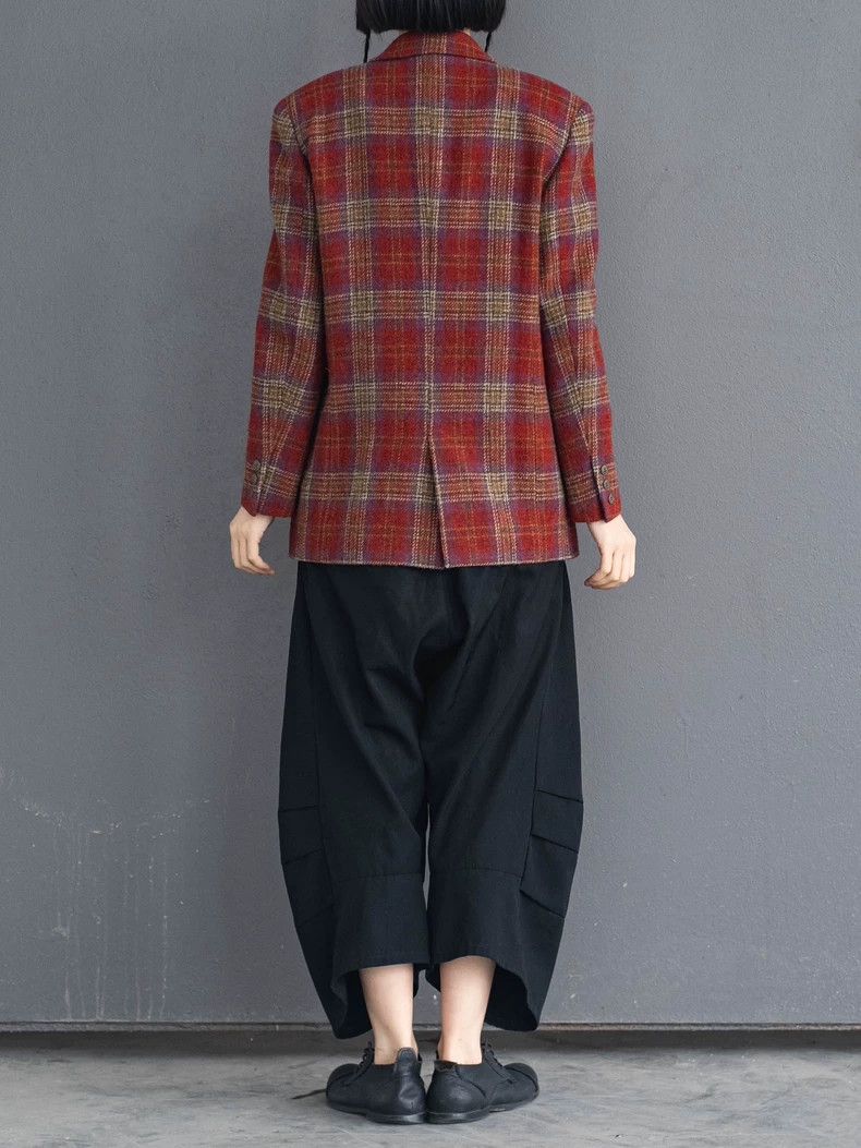 Kenzo KENZO Red checkered wool suit jacket vintage Size XS / US 0-2 / IT 36-38 - 4 Thumbnail