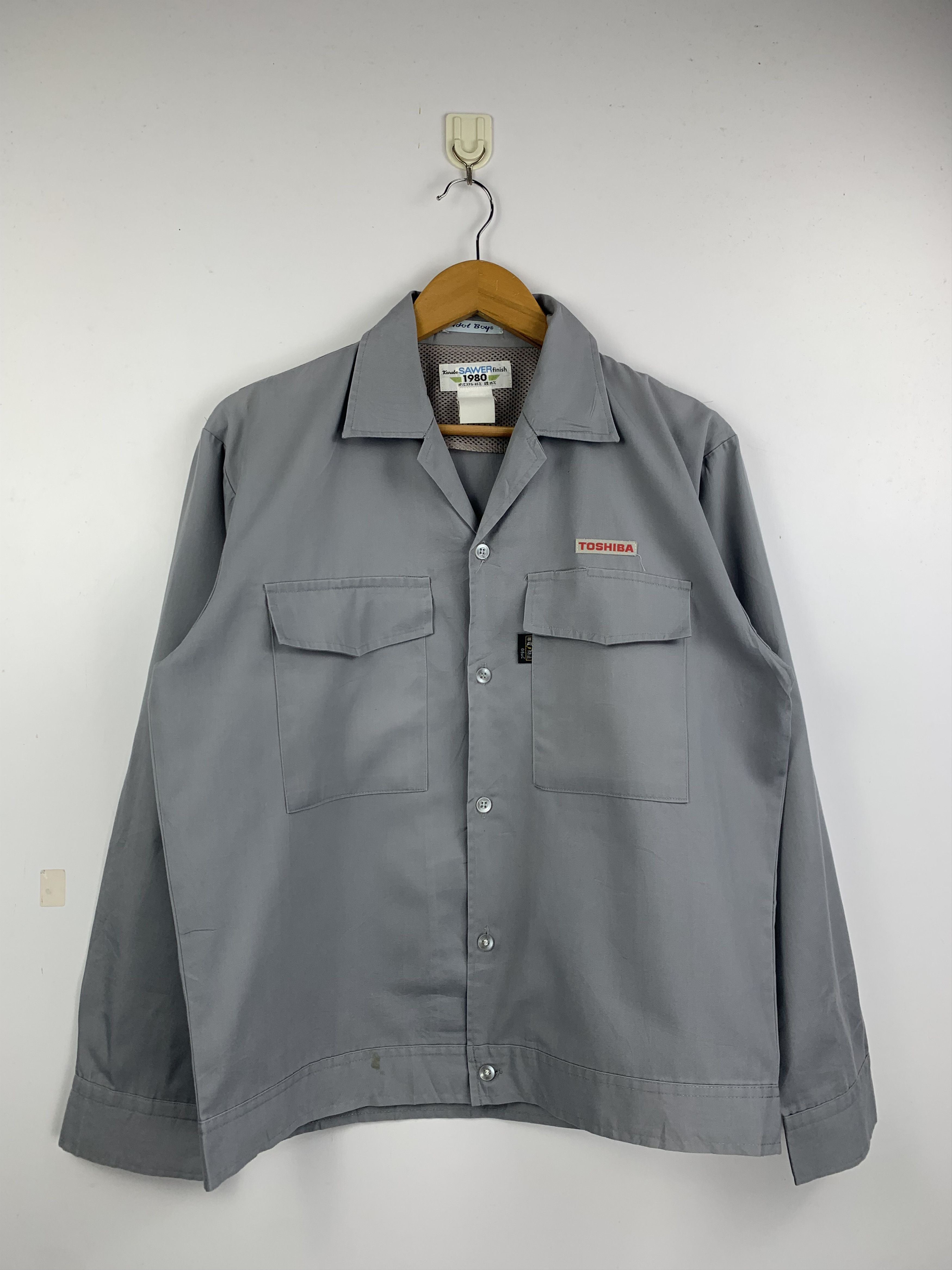Vintage Vintage Toshiba Worker Denim worker Jacket J1603 Size US M / EU 48-50 / 2 - 1 Thumbnail
