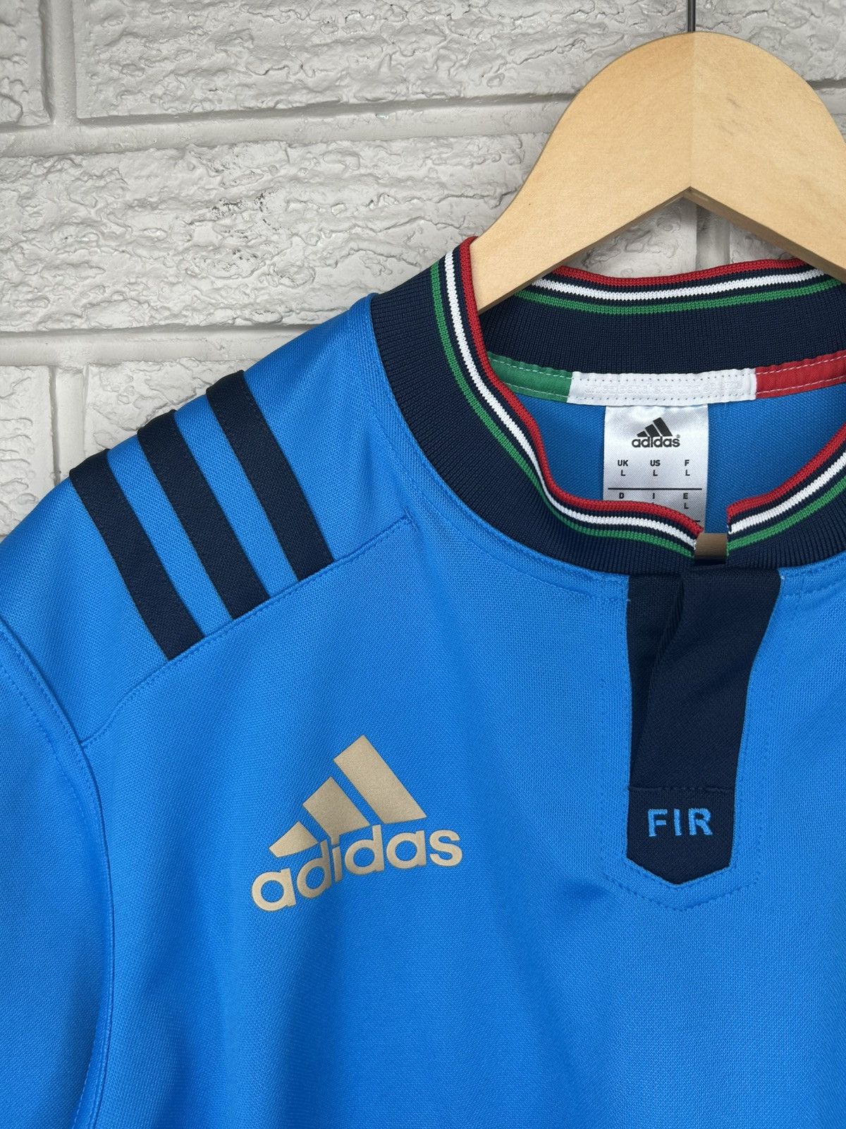 Adidas Adidas Italy 2015 Rugby Jersey Size US L / EU 52-54 / 3 - 3 Thumbnail