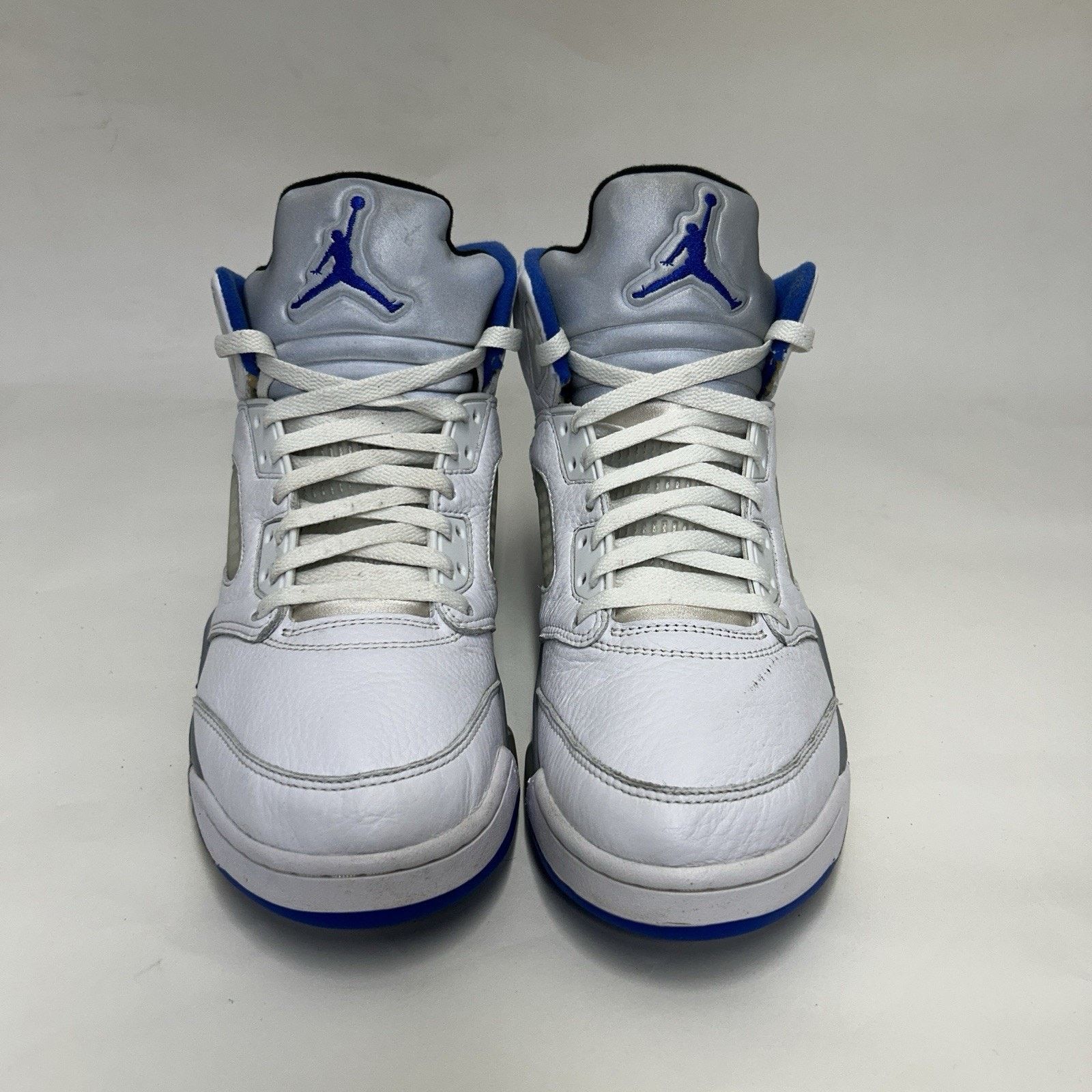 Jordan Brand Nike Air Jordan 5 Retro “Stealth 2.0/White Blue Grey” Size US 10.5 / EU 43-44 - 2 Thumbnail