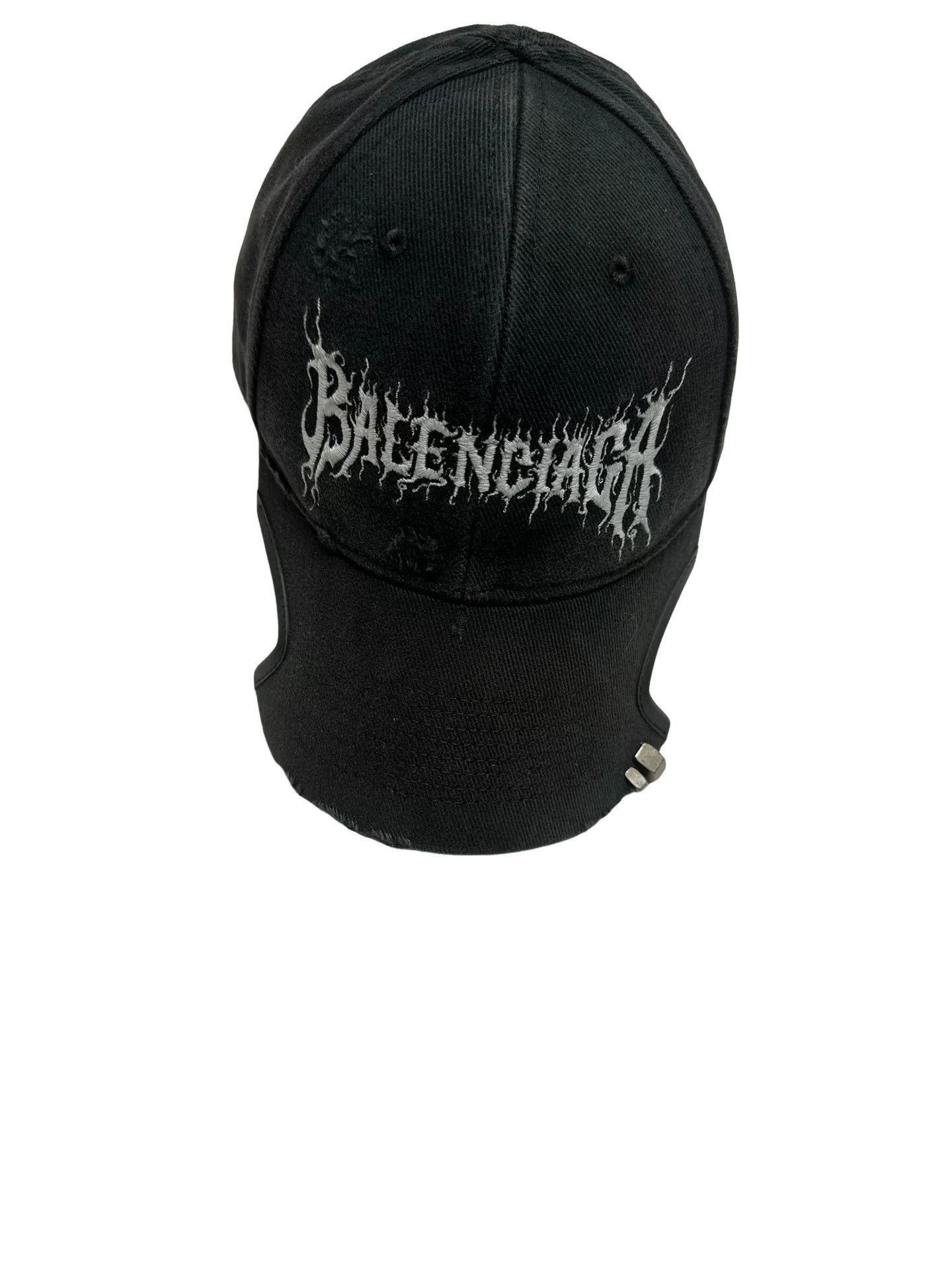 Balenciaga Balenciaga Distressed Embroidered Baseball Cap S Size ONE SIZE - 1 Thumbnail