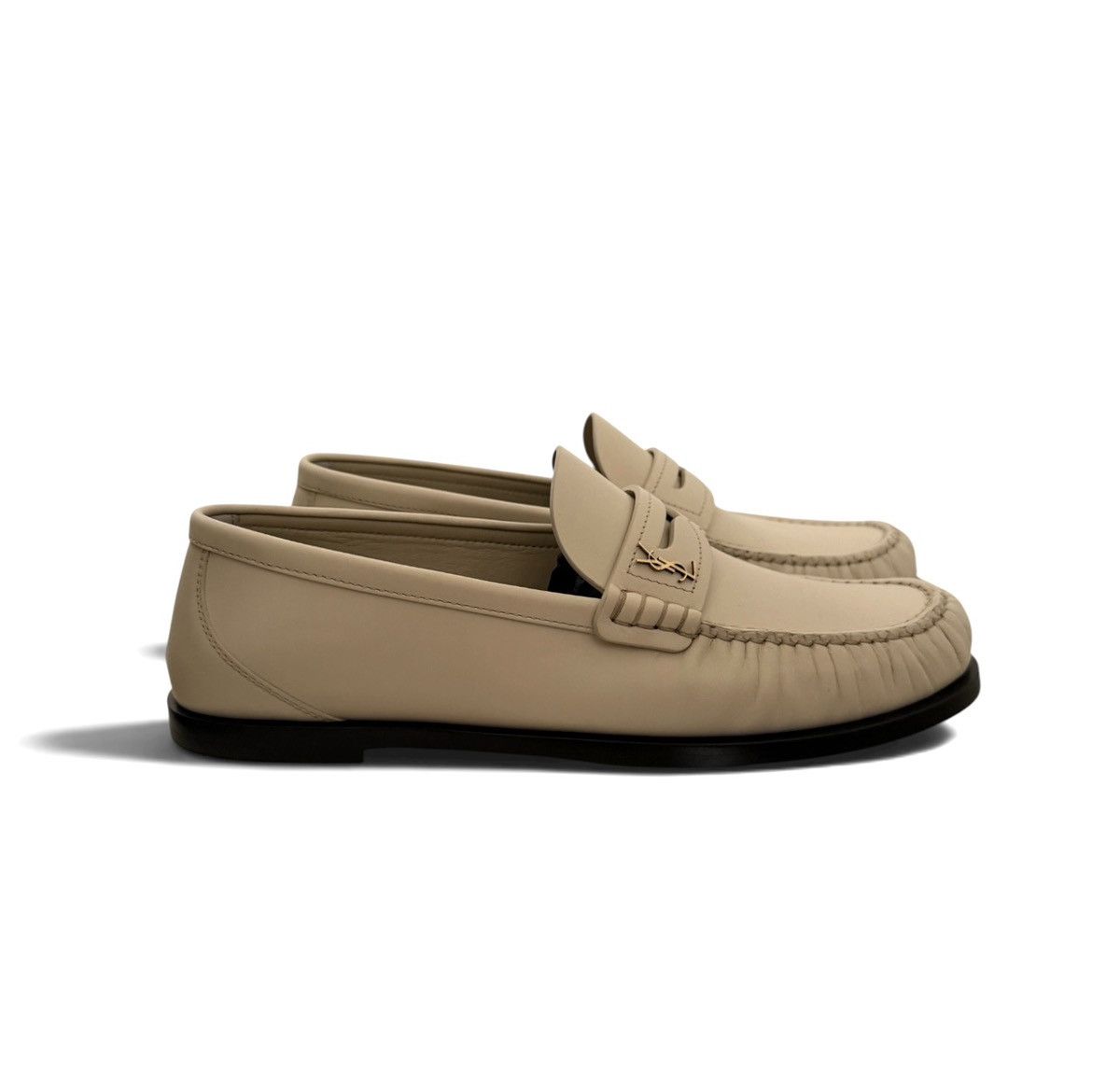 Saint Laurent Paris Saint Laurent YSL Smooth leather loafers Size US 9.5 / IT 39.5 - 3 Thumbnail