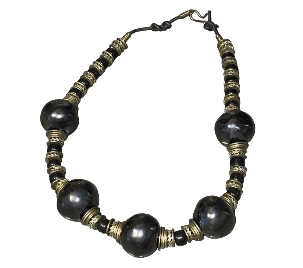 Vintage Estate 80’s Australian Tribe Hematite Necklace Size ONE SIZE - 2 Thumbnail