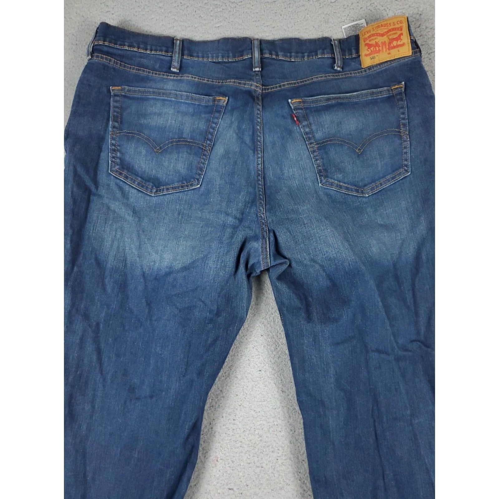 Levi's Levis 541 Athletic Fit Straight Leg Blue Jeans Mens 46x31 Size US 30 / EU 46 - 7 Thumbnail