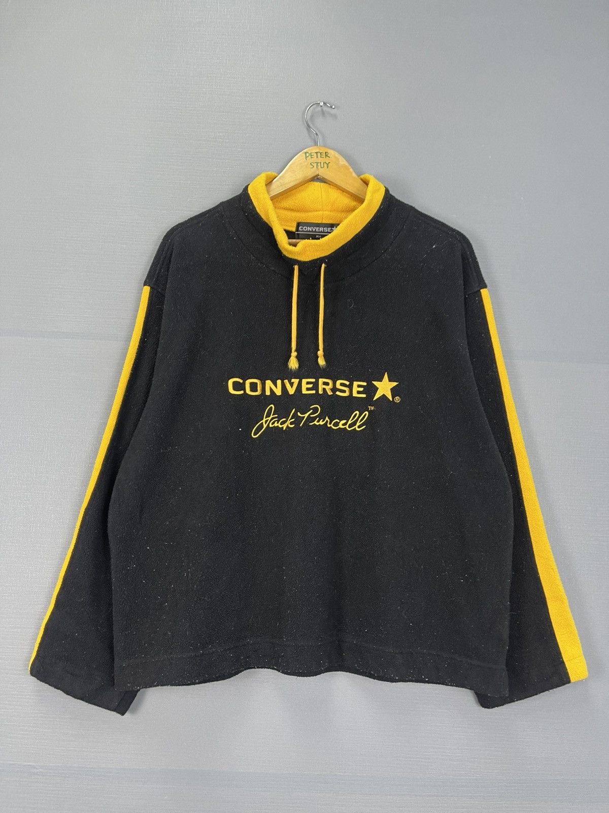 Converse Vintage Converse Fleece Sweater Size US L / EU 52-54 / 3 - 2 Thumbnail