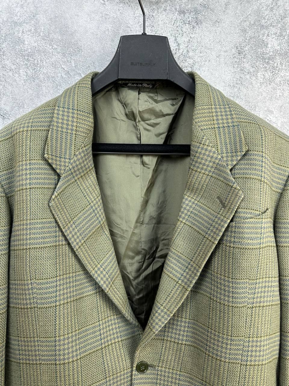 Giorgio Armani Giorgio Armani Le Collezioni Wool Plaid Tailored Blazer Size 54R - 4 Thumbnail