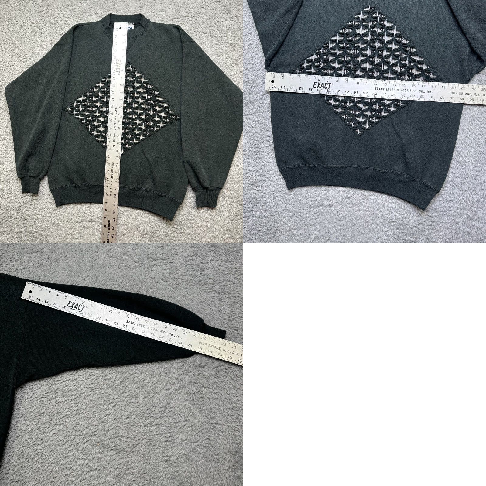 Hanes VINTAGE Hanes Shirt L Black 1990s Grunge Graphic Crewneck Sweatshirt Sz Large Mens Size L / US 10 / IT 46 - 8 Thumbnail