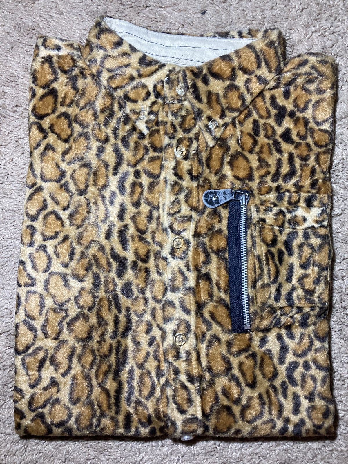 20471120 AW97 20471120 Leopard Button Down Shirt Deep Pile Fleece 90s Size US M / EU 48-50 / 2 - 1 Thumbnail